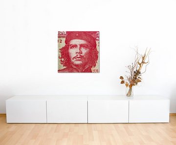 Sinus Art Leinwandbild Ernesto Che Guevara Portrait auf kubanischem Geldschein auf Leinwand