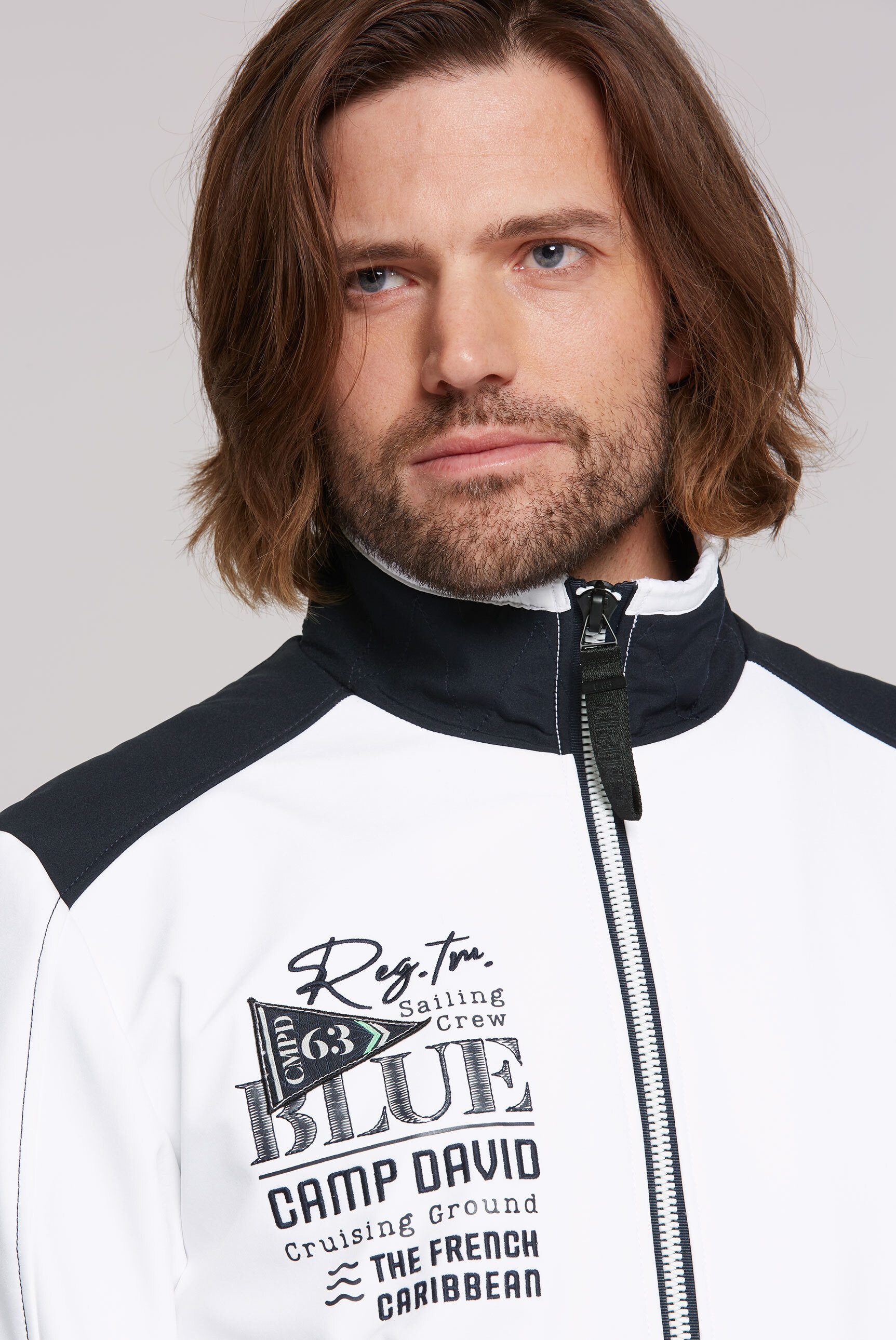 CAMP DAVID Softshelljacke mit Stehkragen
