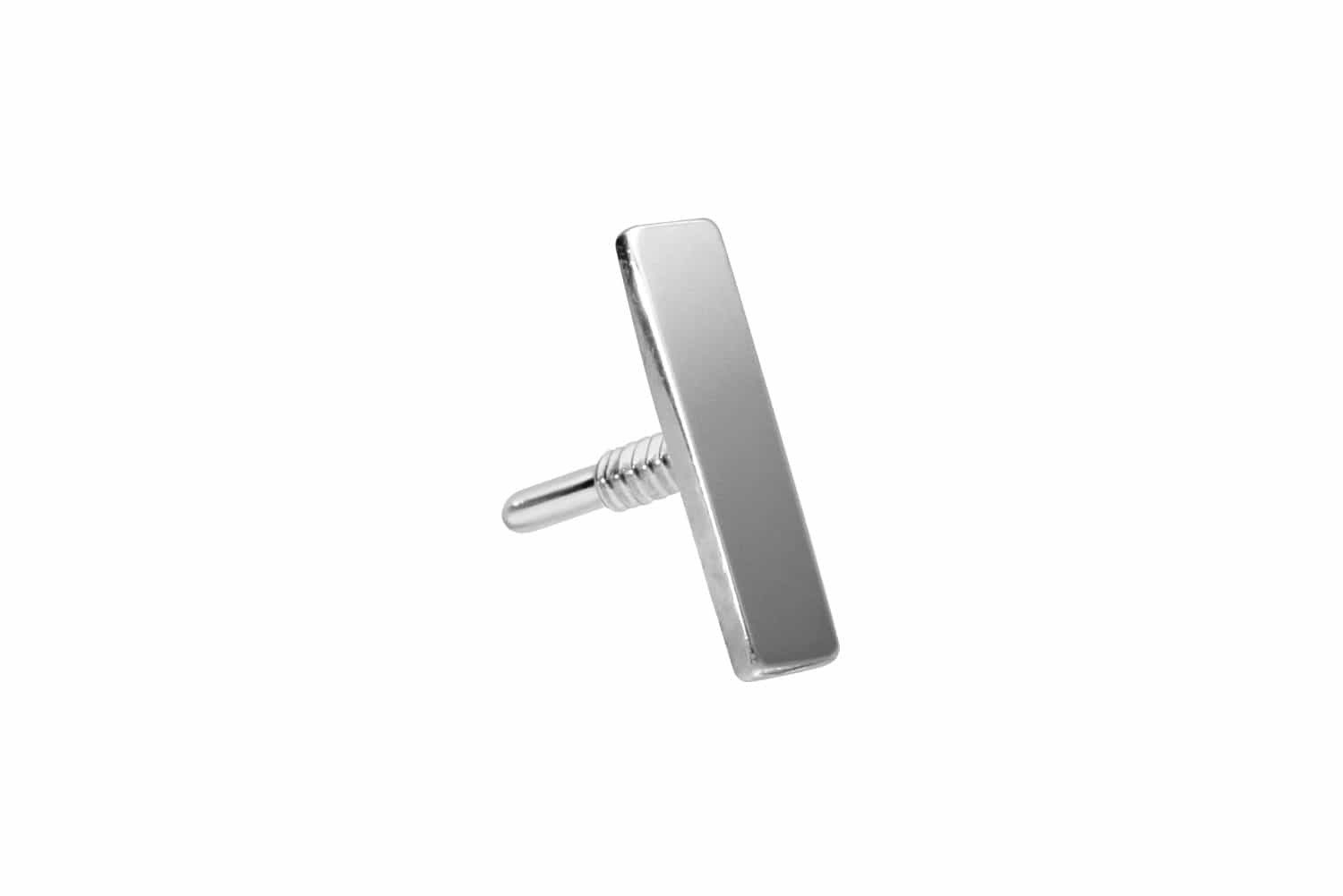 Piercing-Set 14 Karat Gold Schraubaufsatz mit Außengewinde BALKEN