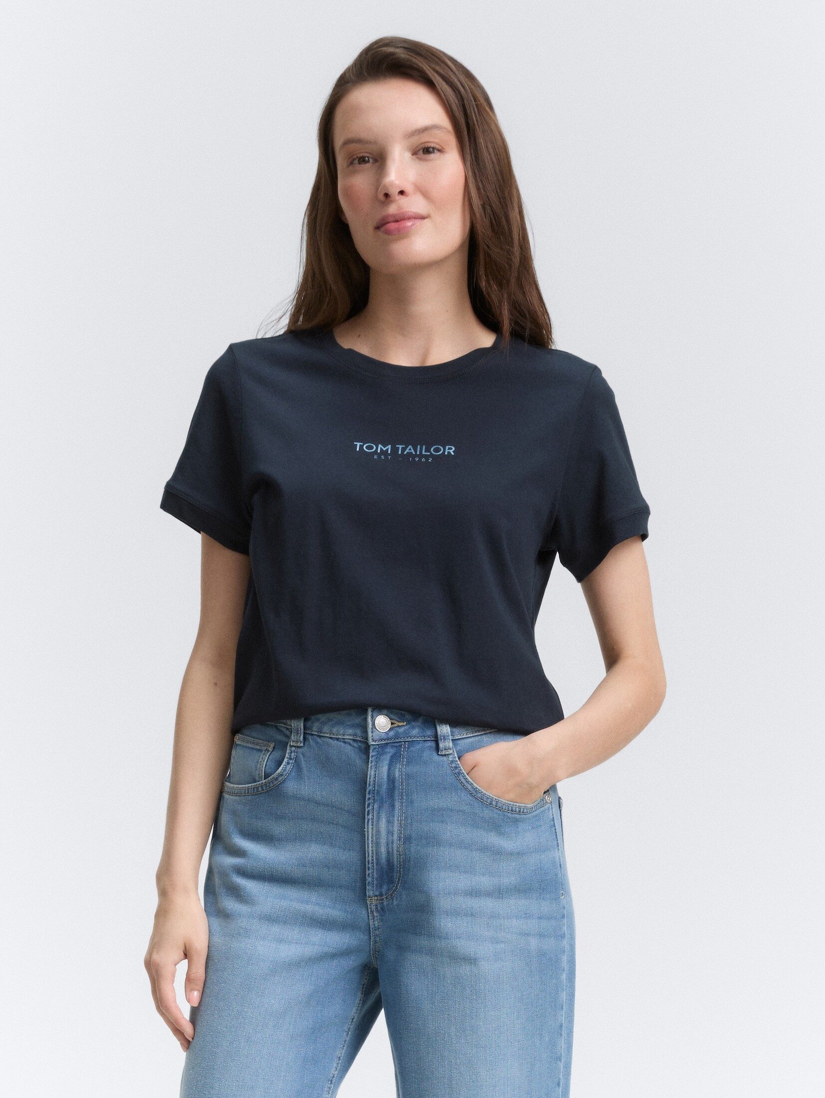 TOM TAILOR T-Shirt T-Shirt mit Logo-Print günstig online kaufen