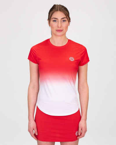 BIDI BADU Tennisshirt Crew Tennisshirt für Damen in rot