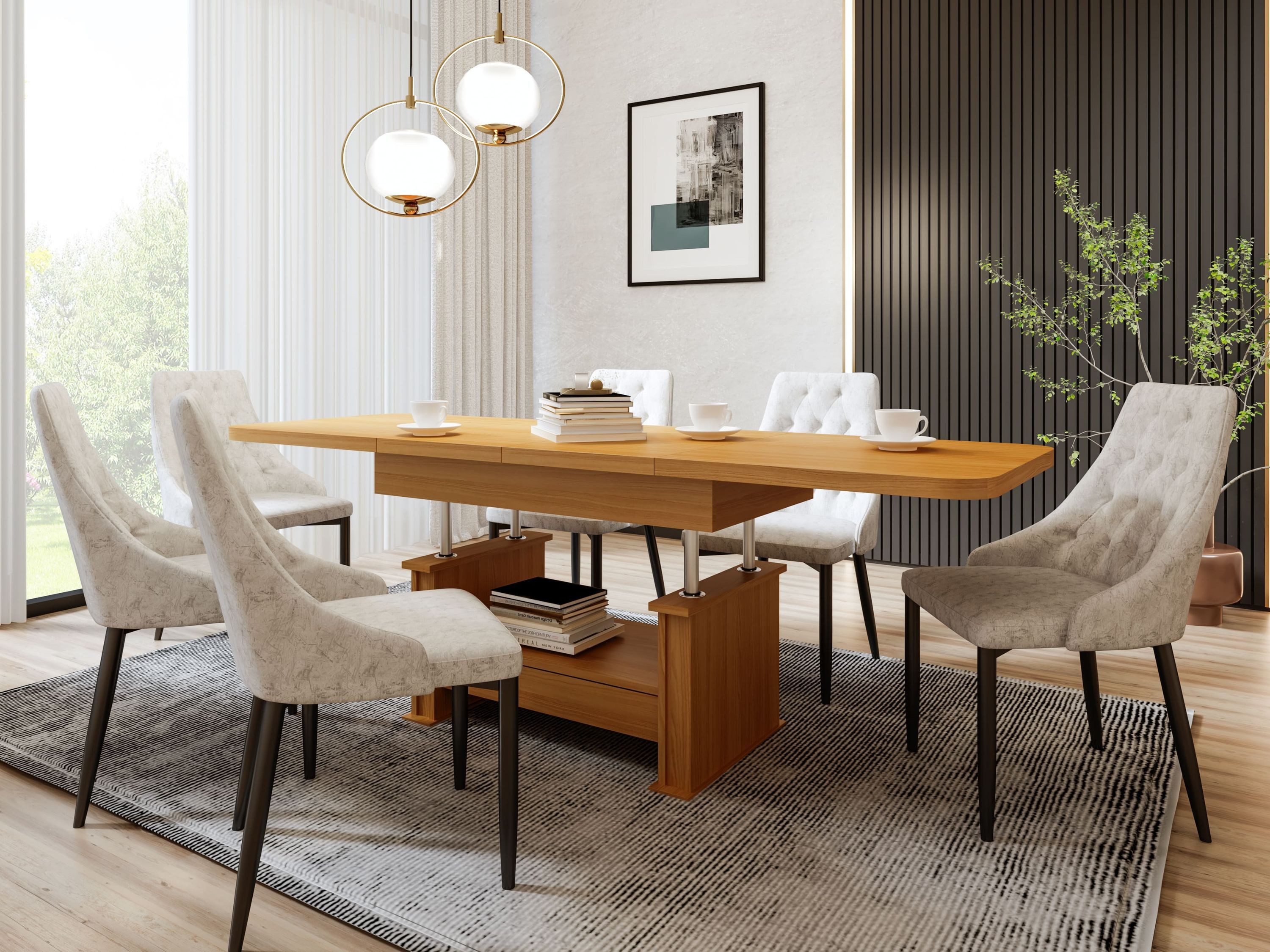 designimpex Couchtisch Design DA-555 Schublade höhenverstellbar günstig online kaufen