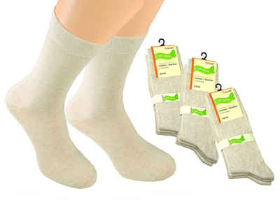 Cocain underwear Funktionssocken Leinen Socken auch in Übergröße (6-Paar) feuchtigkeitsregulierend