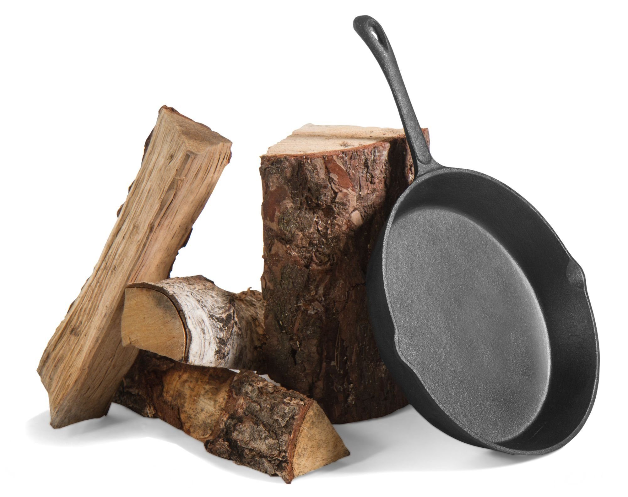 CookKing Holzkohlegrill Gusseisenpfanne 26 cm Grillpfanne, Grill, Grill