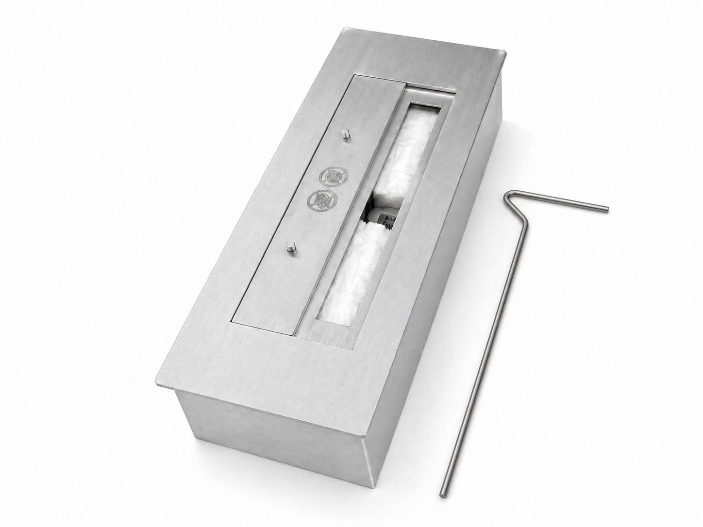 Mach1 Dekokamin Mach1 Brennkammer aus Edelstahl 60cm [ca. 1,8-2,2 L Ethanol]