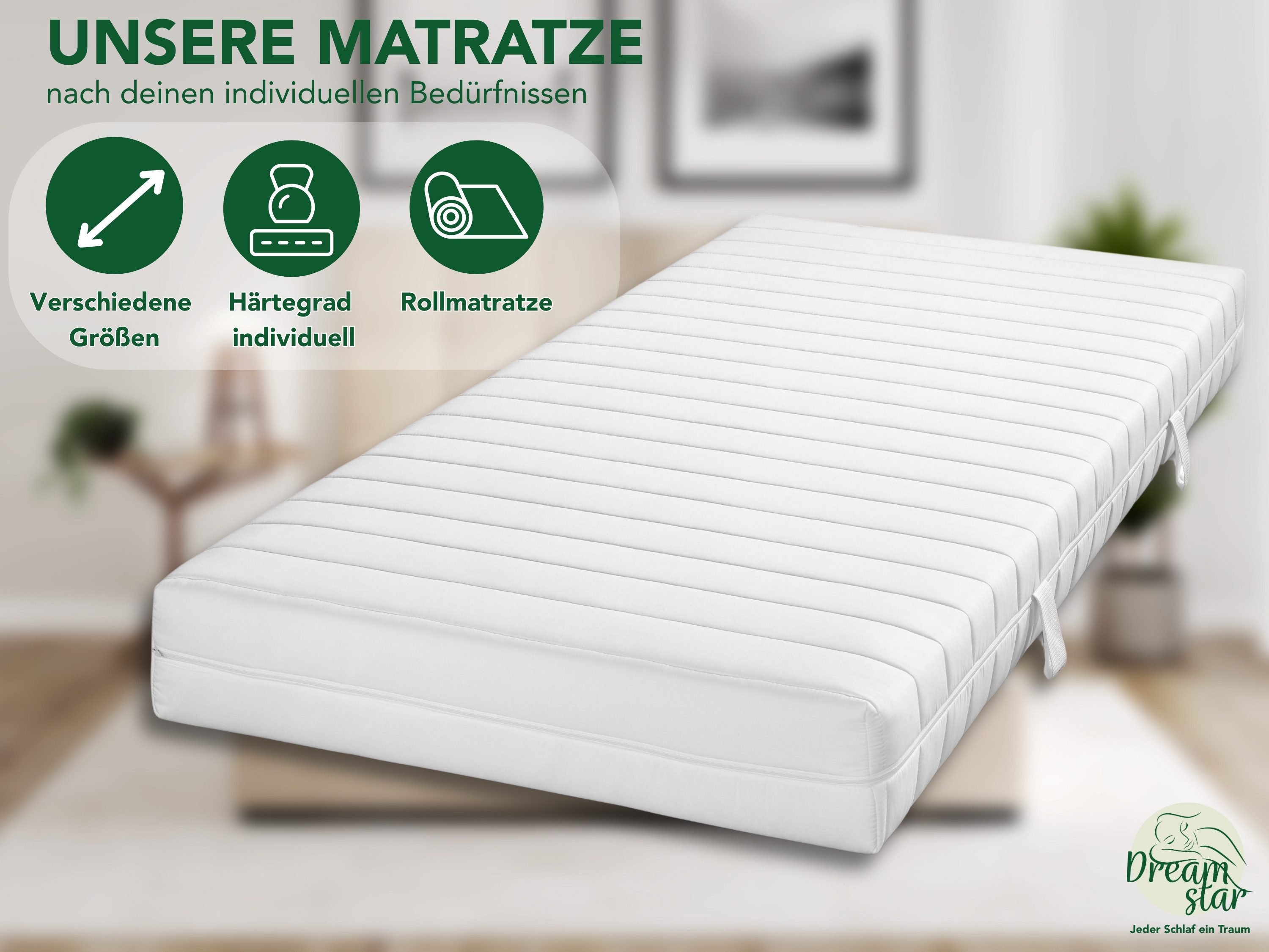 Taschenfederkernmatratze Bronze, In diversen Größen und Härtegraden erhältl günstig online kaufen