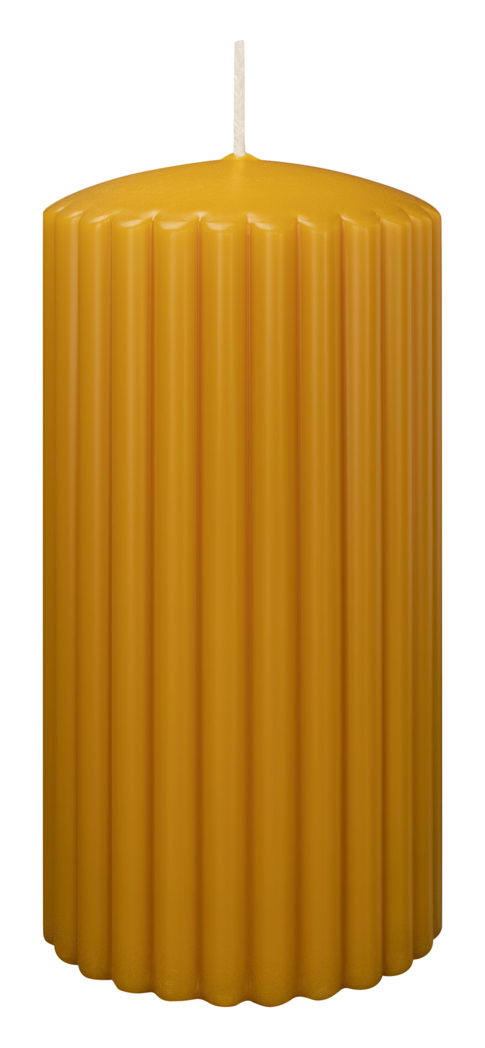 Wiedemann Kerzen Adventskerze Rillen Kerzen Natur 150 x Ø 80 mm, 4 Stück