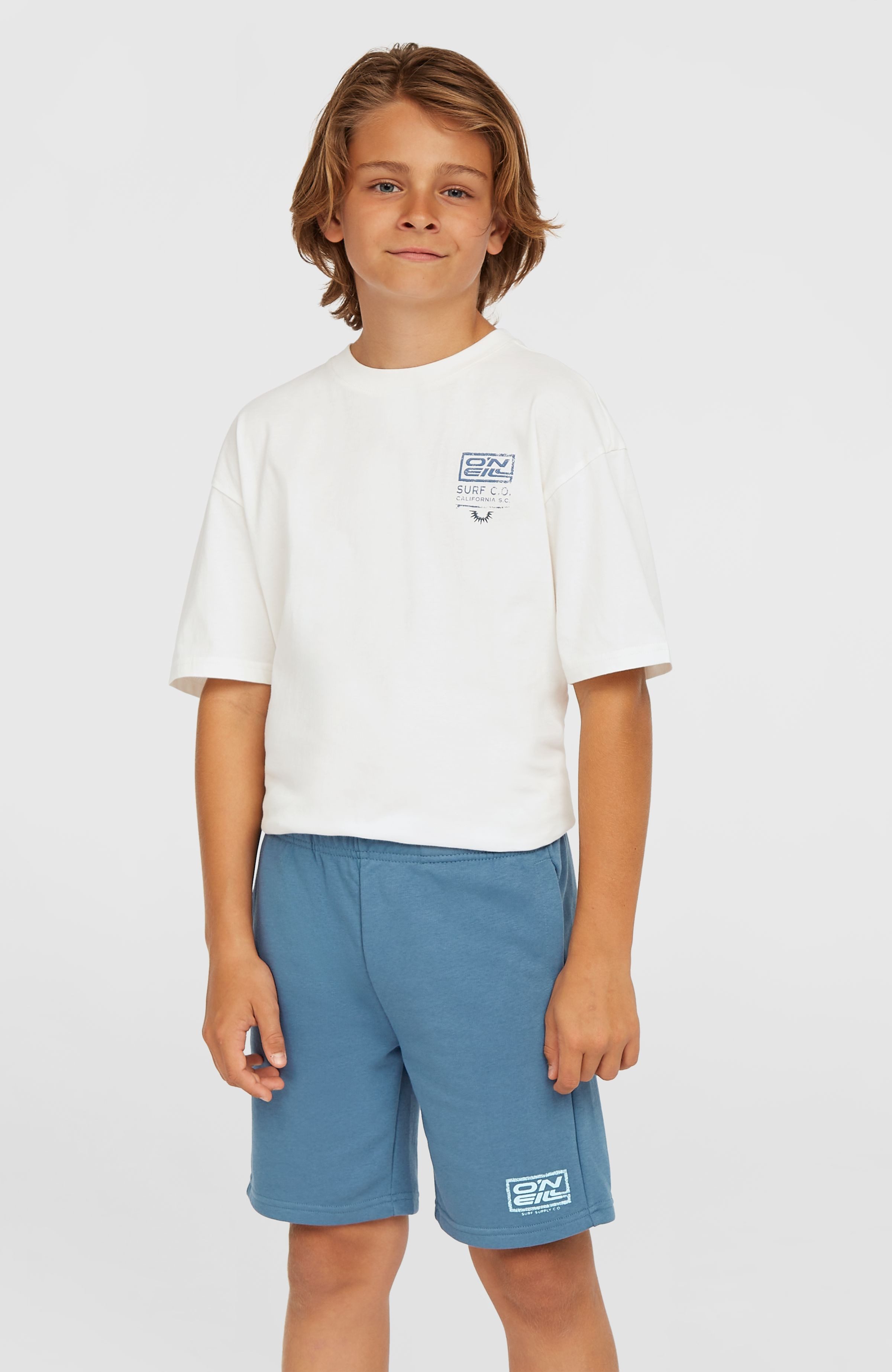 O'Neill Badeshorts O'NEILL LOGO SWEATSHORTS mit Seitentaschen, aus weichem, halb gebürstetem Sweatstoff