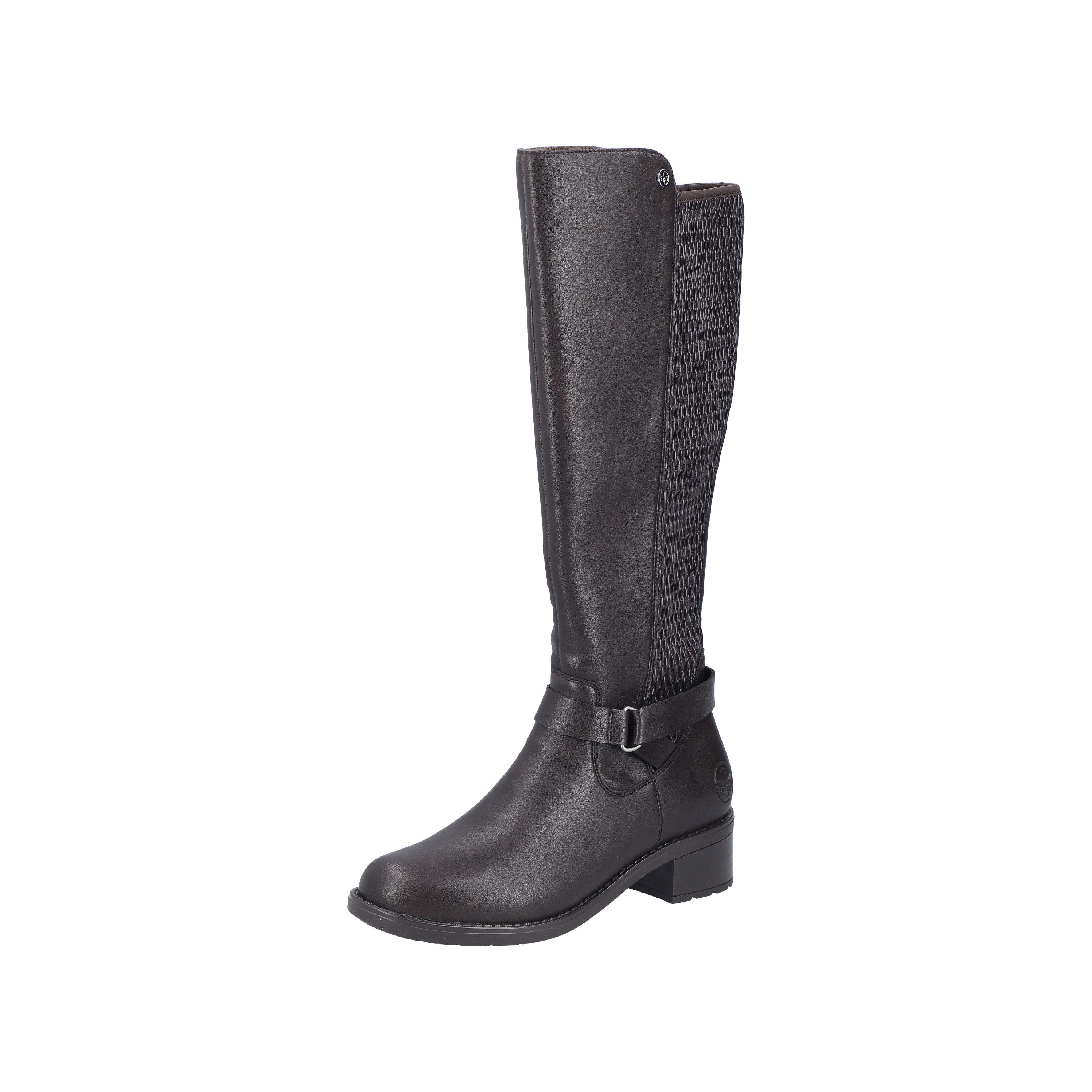 Rieker Stiefel Langschaftstiefel mit Stretch und Innenreißverschluss