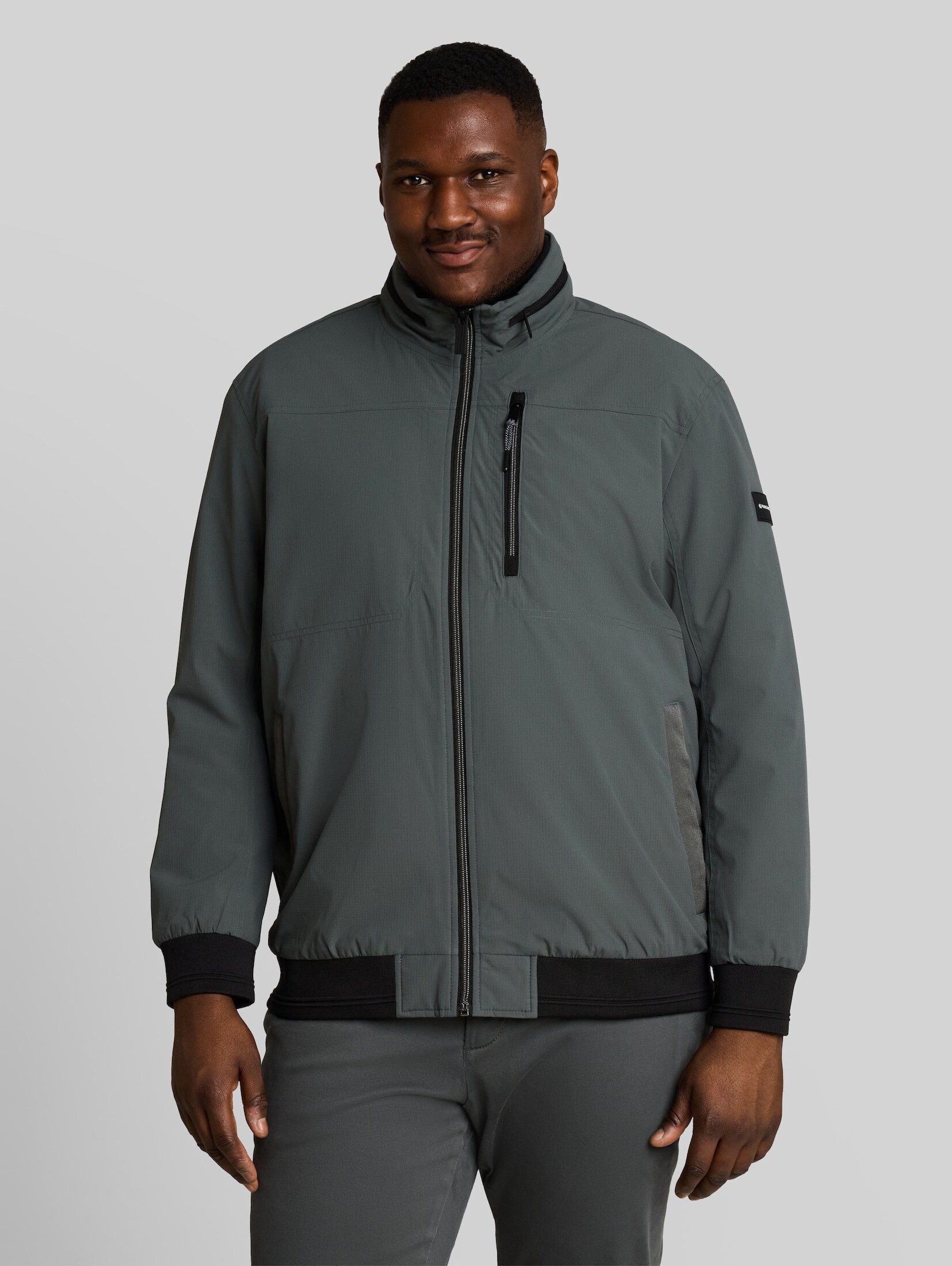 TOM TAILOR PLUS Winterjacke Jacken Plus Size - Blouson Jacke mit verstaubarer Kapuze