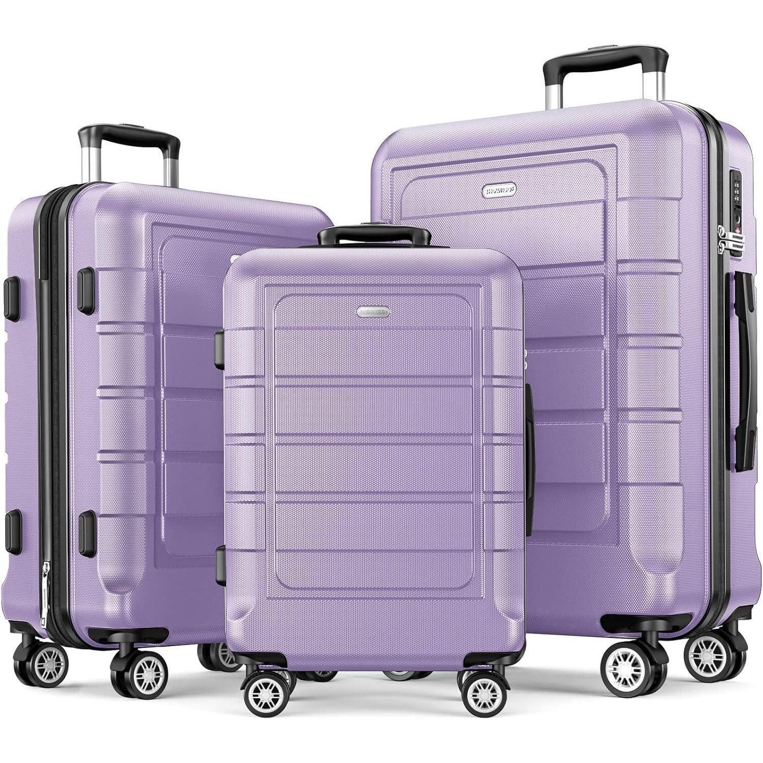 LuxusKollektion Kofferset Kofferset 3 Teilig Hartschale Leicht PC+ABS TSA 4 Rollen M L XL