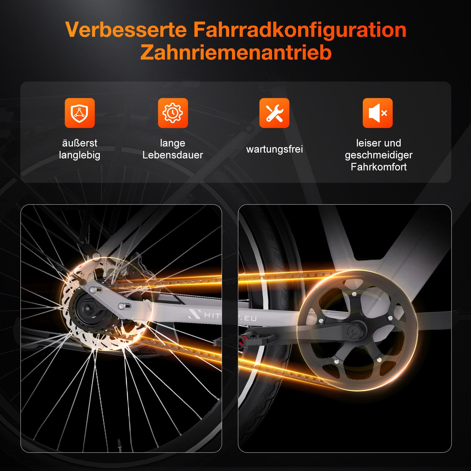 HITWAY E-Bike City Bike 29 inch Electric Bicycle max. range up to 80km with anti-theft protection and GPS, 1 gear, 250W rear motor, 374.4 Wh, StVZO compliant e-city bike, pedelec with torque sensor, app