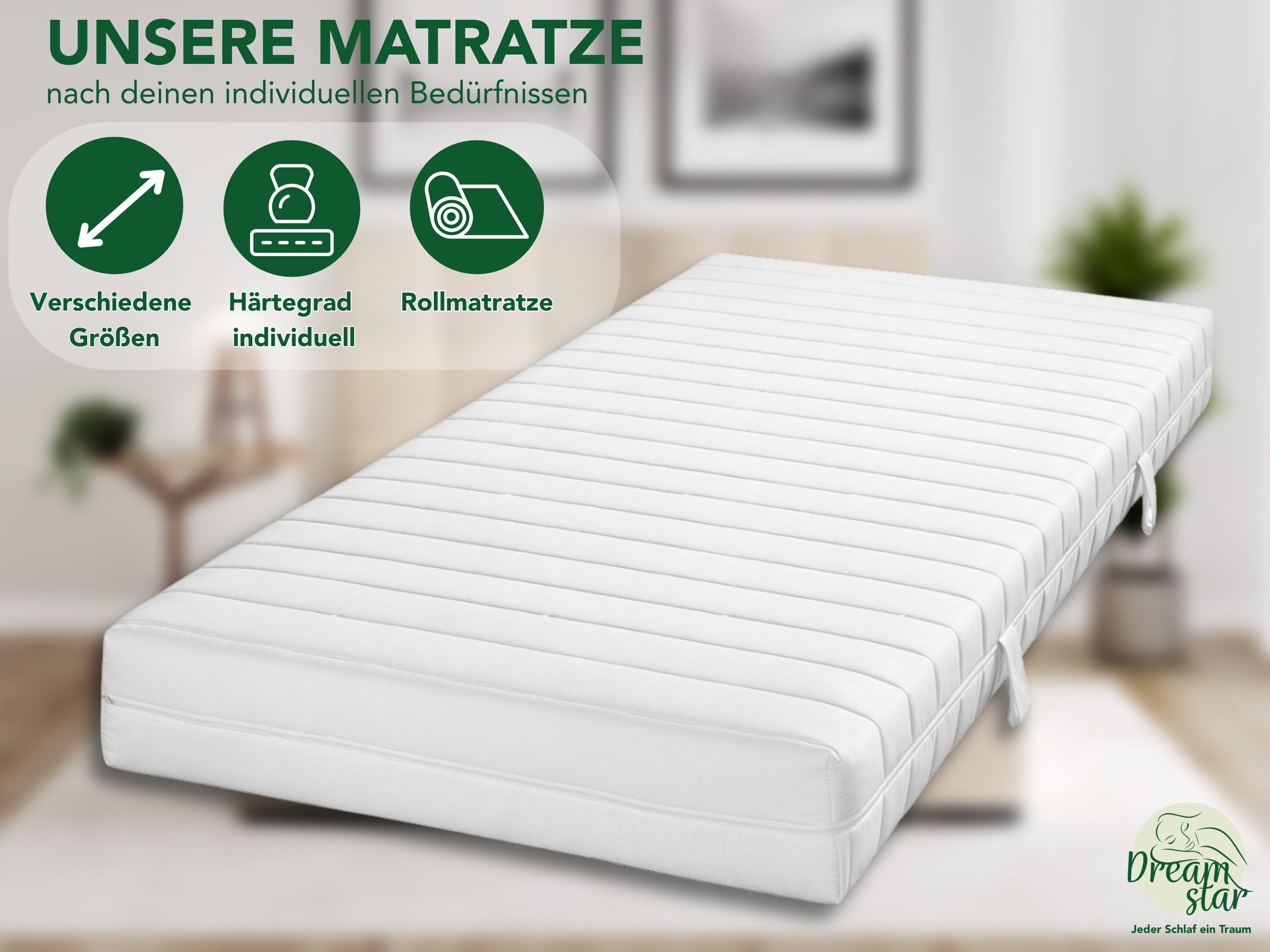 Kaltschaummatratze Bronze Duo, 7-Zonen Wendematratze mit zwei Liegeseiten H günstig online kaufen