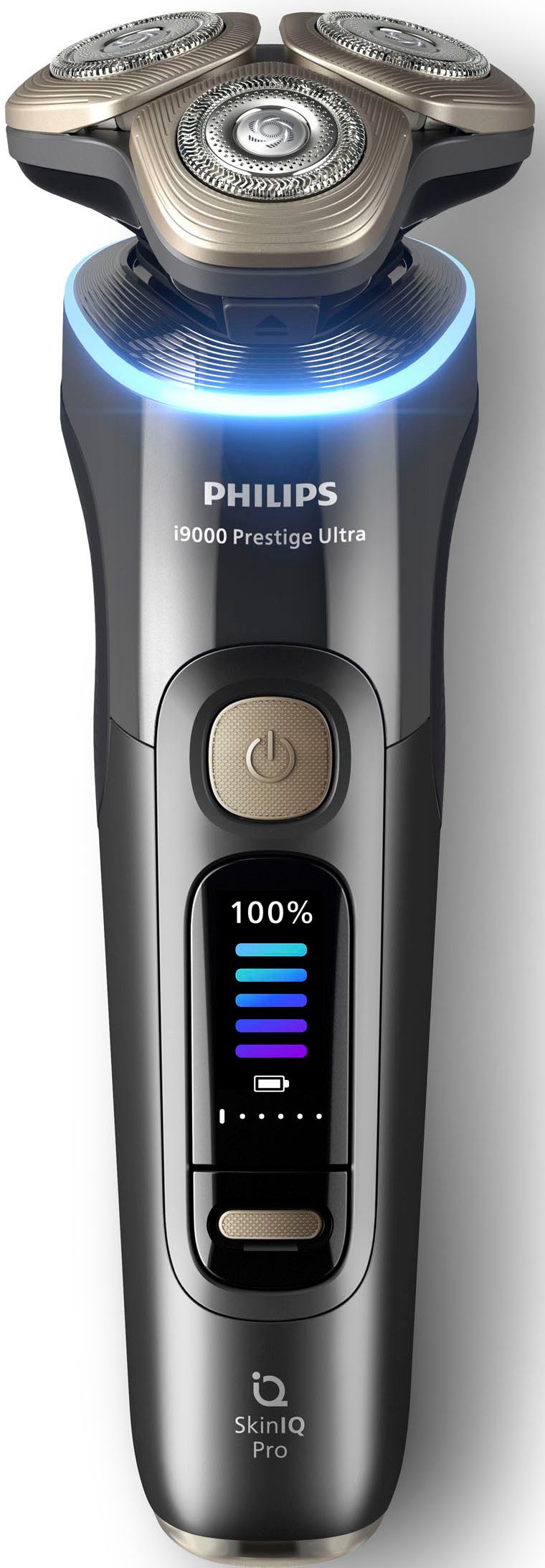 Philips Elektrorasierer Series i9000 Prestige Ultra XP9402/31, Aufsätze: 1, mit SkinIQ Technologie, inkl. Ladestand, Reiseetui, 1 Kartusche