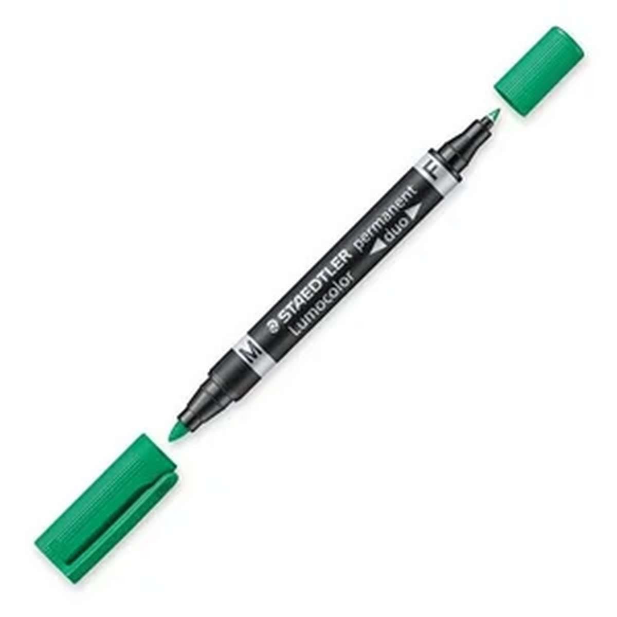 STAEDTLER Permanentmarker Staedtler Lumocolor Duo Permanent-Marker Feine/ runde Spitze Grün