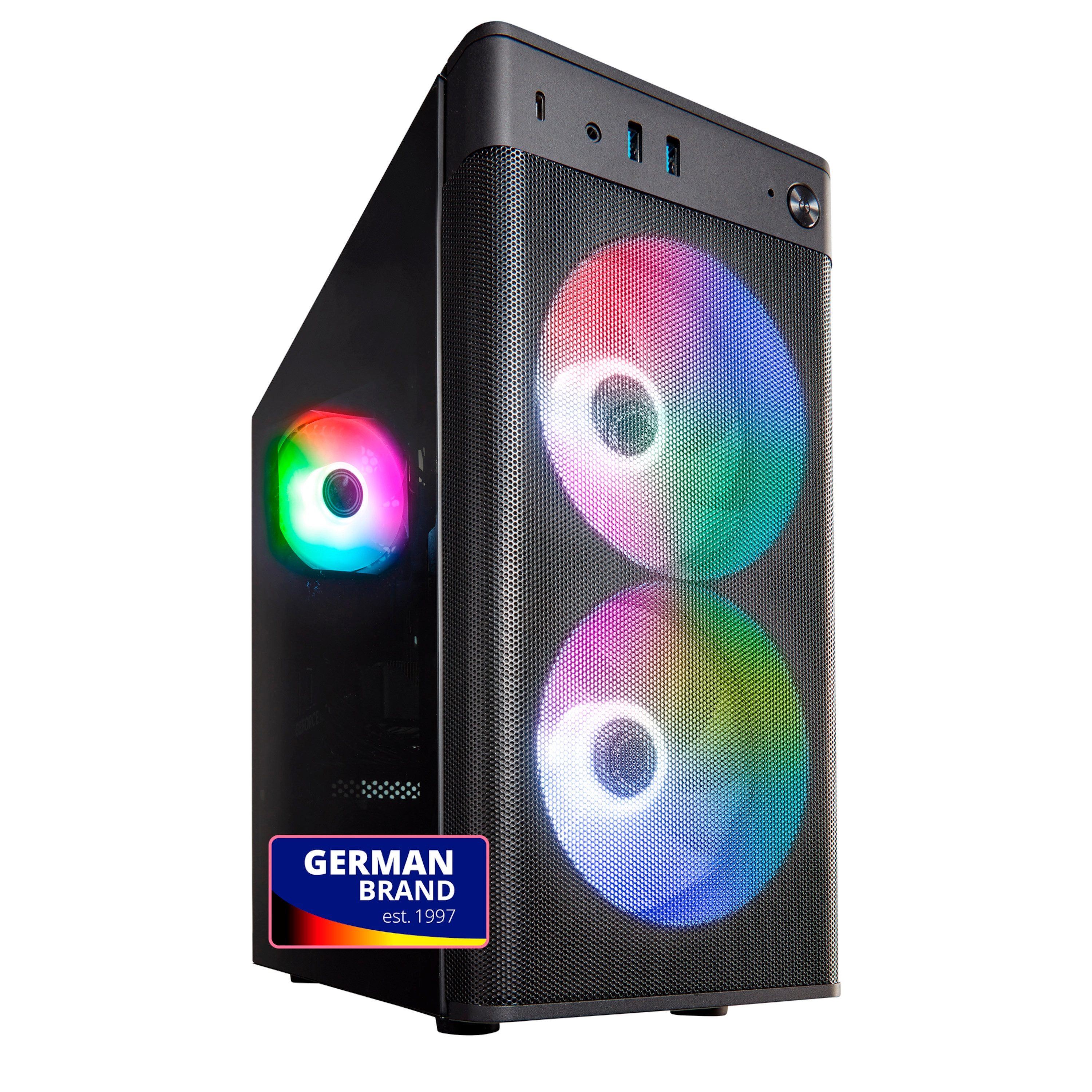 ERAZER Core Gaming PC ERAZER Recon P40 (MD340098) Gaming-PC (Intel Core Ultra 5 225, NVIDIA GeForce RTX 5060, 16 GB RAM, 1000 GB SSD, RECON_P40)