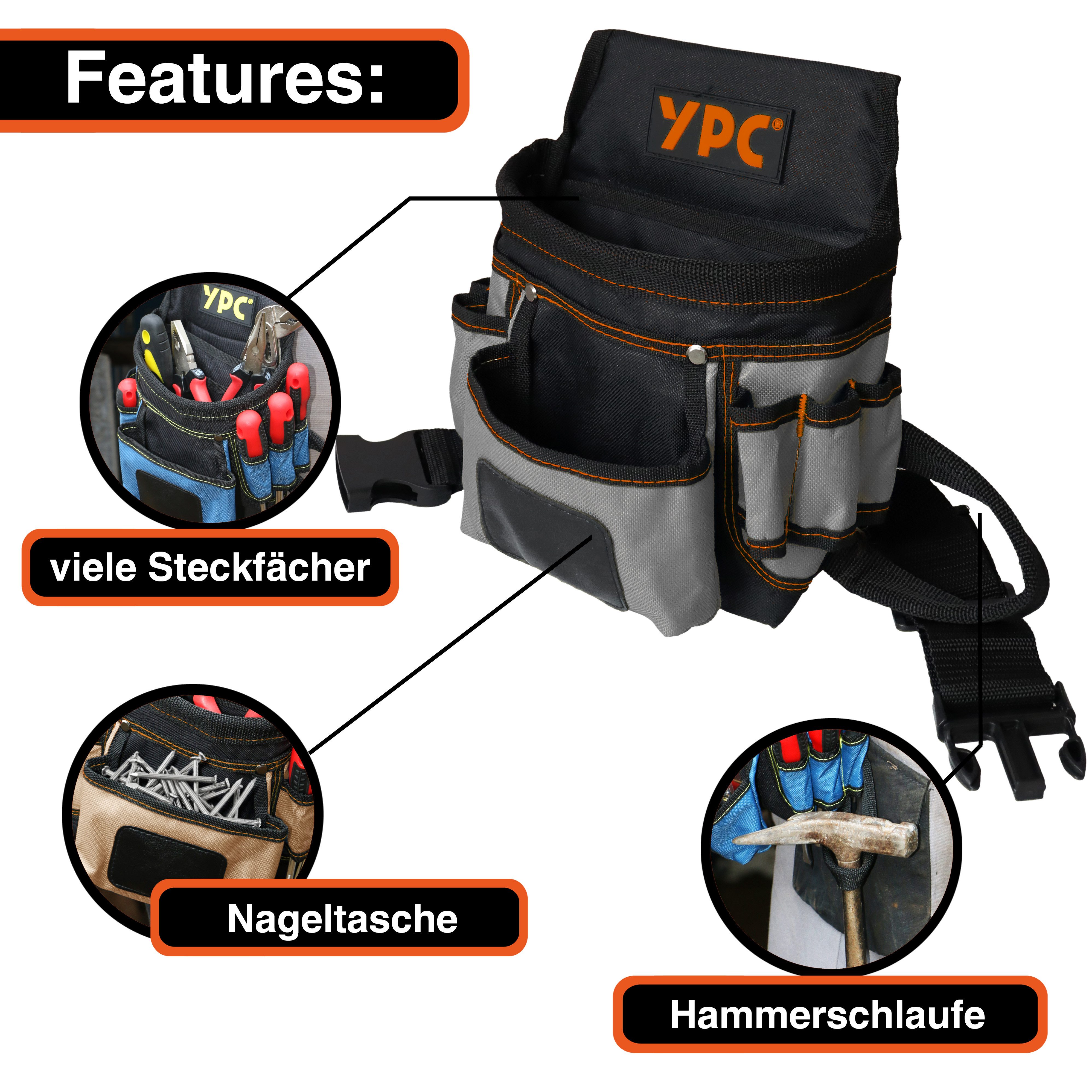 YPC Werkzeugtasche Presto Werkzeug Gürteltasche XL, Werkzeuggürtel