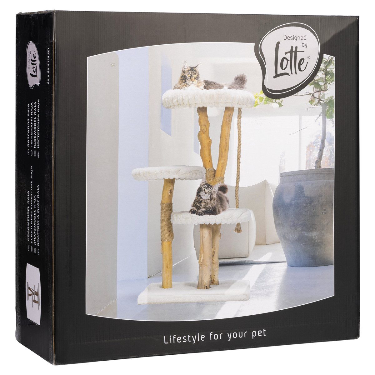 Designed By Lotte Kratzbaum Kratzbaum Raja creme aus Holz
