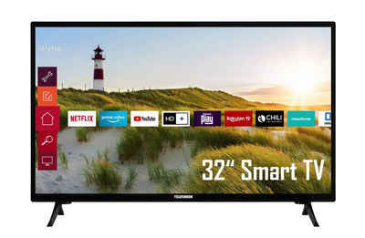 Telefunken XH32K550 LCD-LED Fernseher (80 cm/32 Zoll, HD-ready, Smart TV, Triple-Tuner, Works with Alexa und Google Assistant, 6 Monate HD+ gratis)