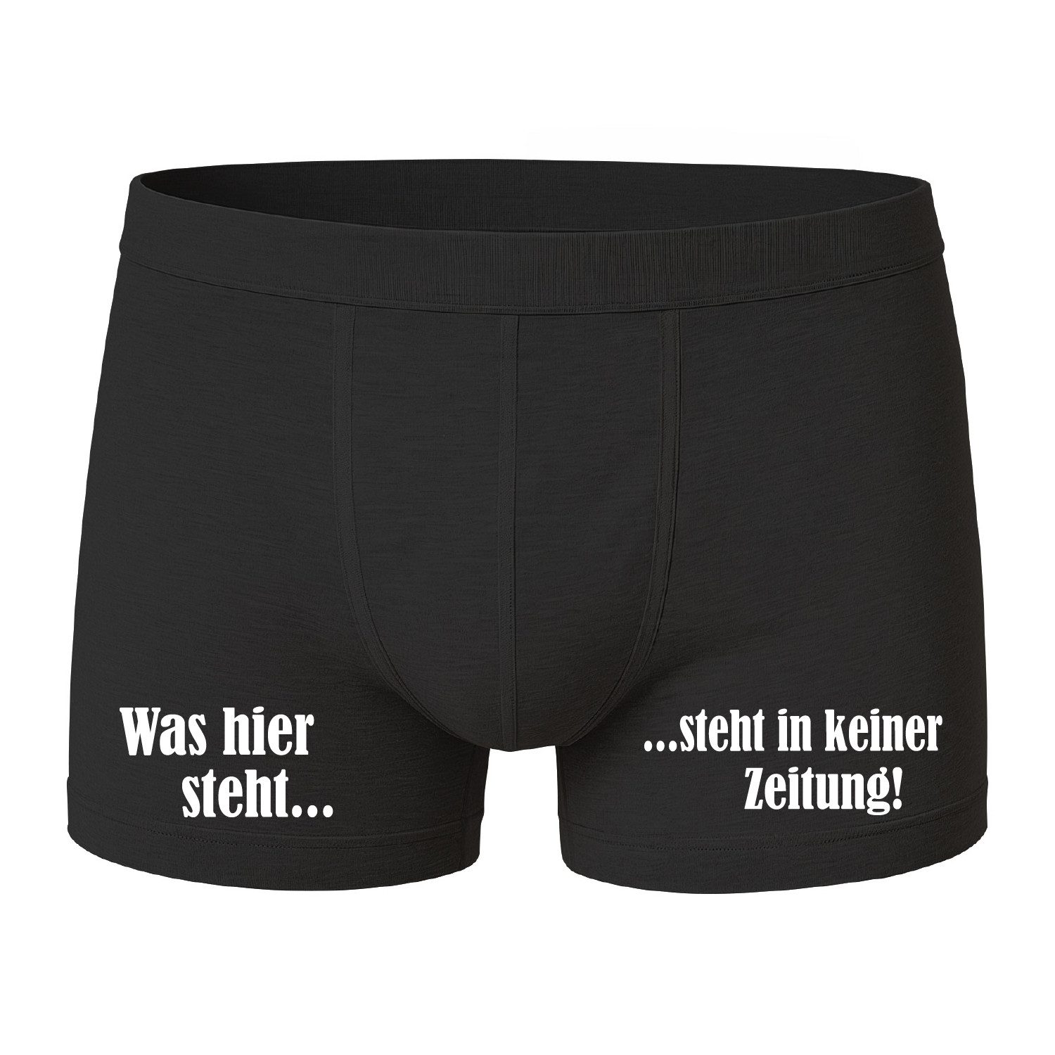 deinshirt Boxershorts Boxershorts Was hier steht... steht in keiner Zeitung günstig online kaufen