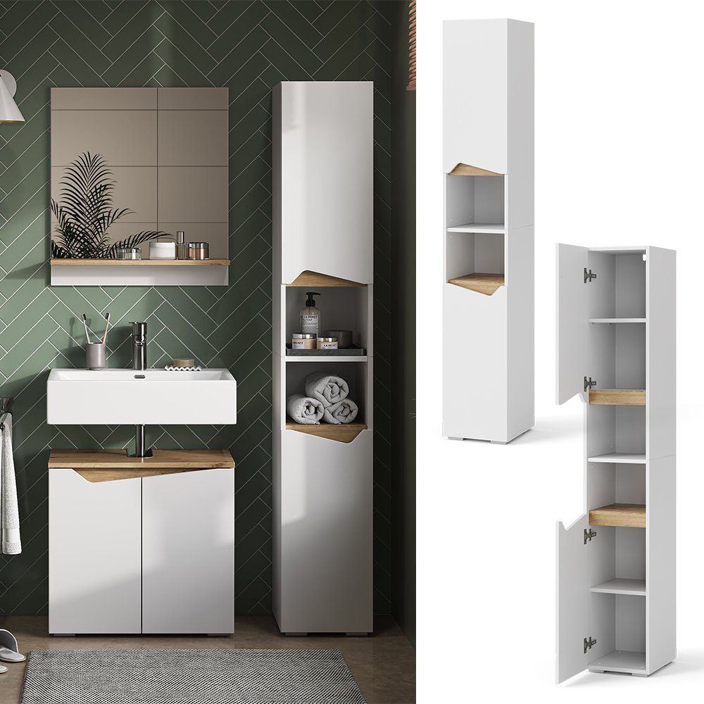 Vicco Hochschrank Marelle, Weiß/Artisan-Eiche, 30 x günstig online kaufen
