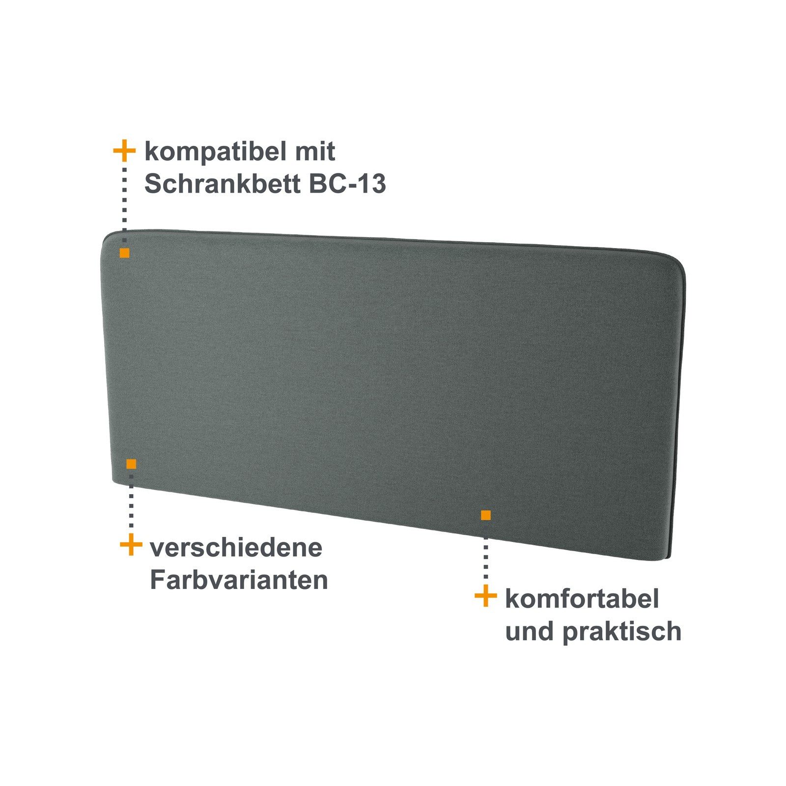 HAUSELEMENT Kopfteil BC-33 LENART BED CONCEPT, Kopfstütze für Schrankbett BC-13