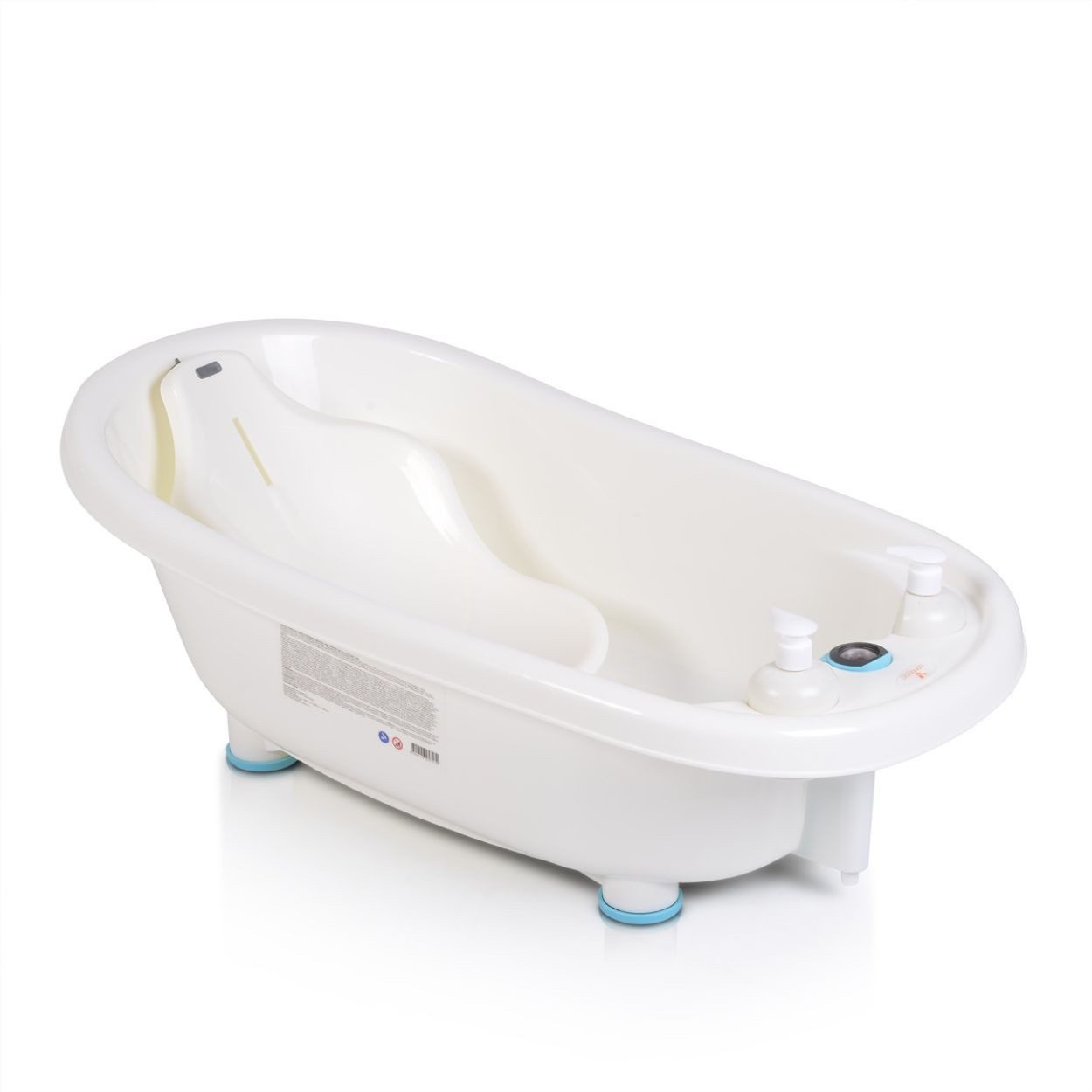 Moni Babybadewanne Baby Badewanne Set Bubble, Thermometer, Sitz, Duschgel- und Shampoospender