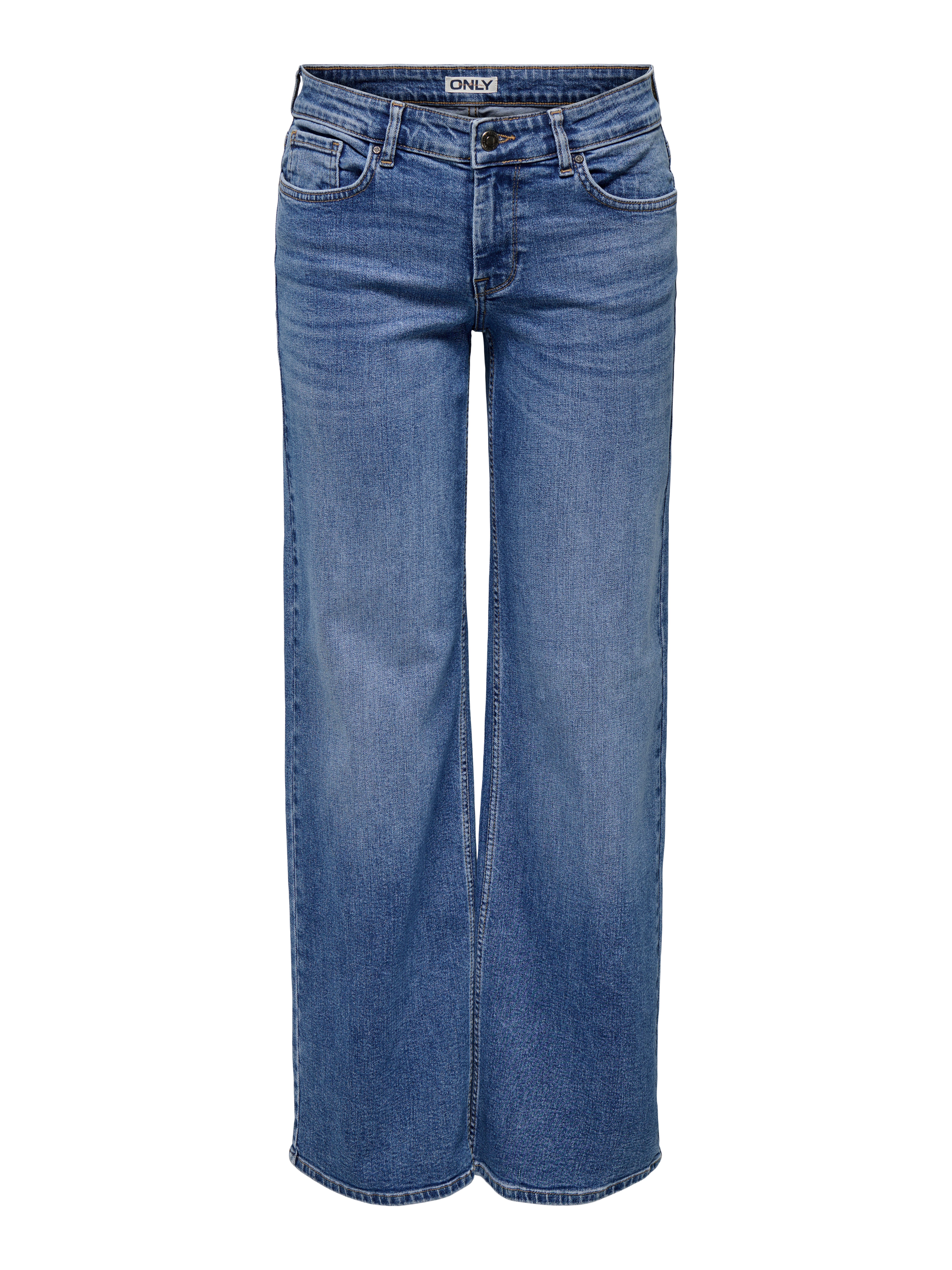 ONLY Weite Jeans ONLJUDY-O LW WIDE LEG DNM TAI712 NOOS niedrige Leibhöhe, weite Beinform