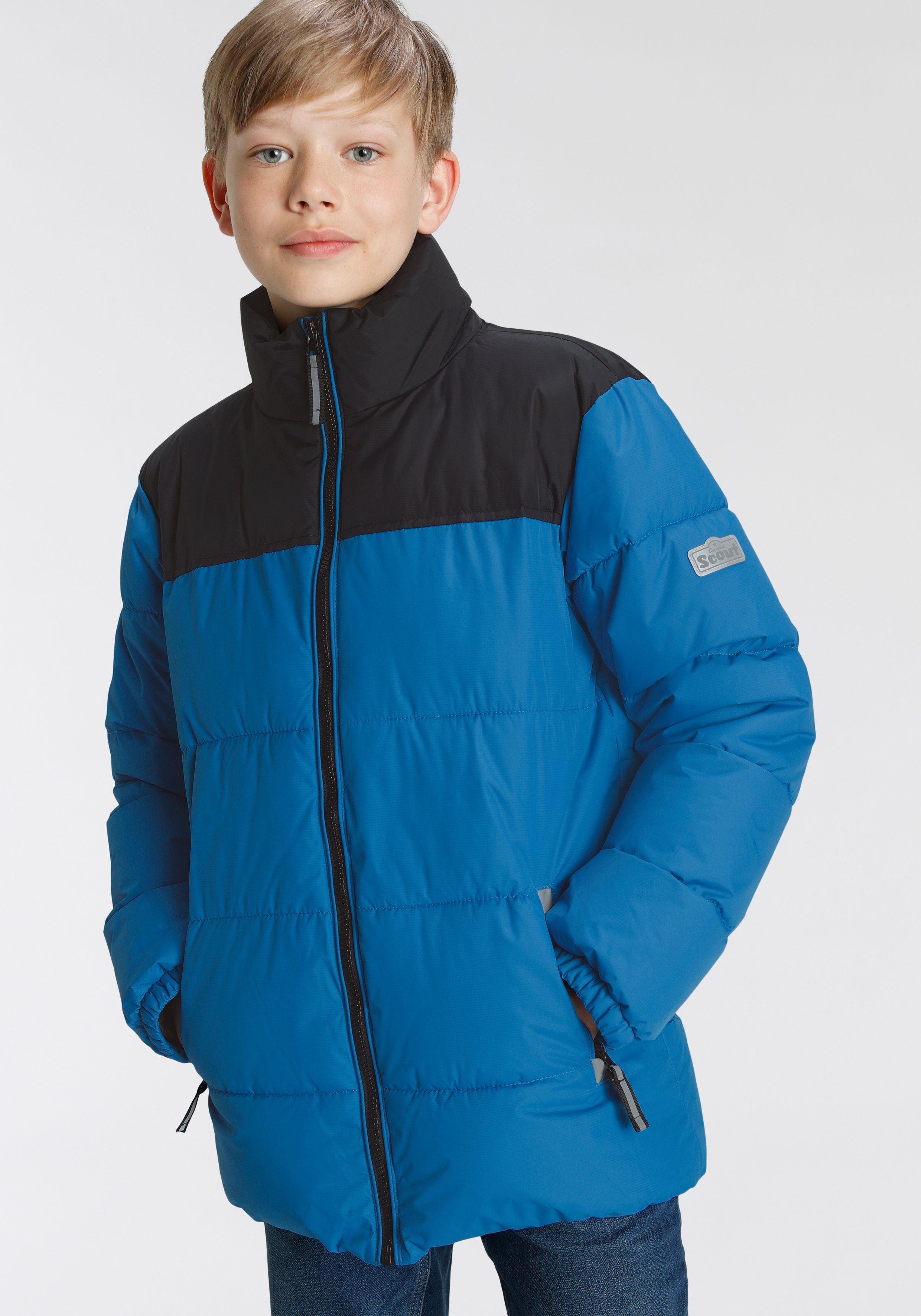 mit Scout Color-Blocking Steppjacke PUFFER