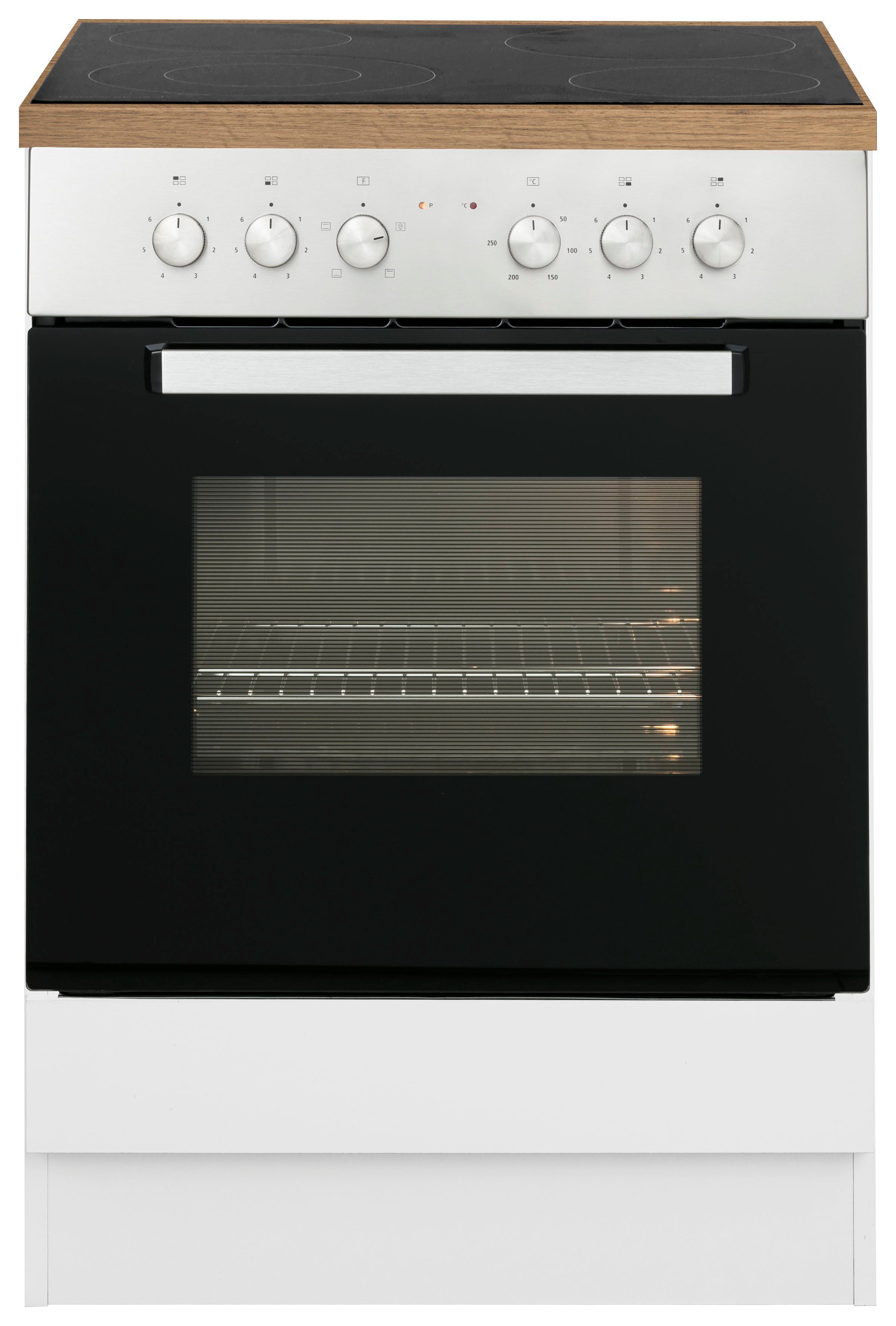 KOCHSTATION Herdumbauschrank KS-Samos 60 cm breit