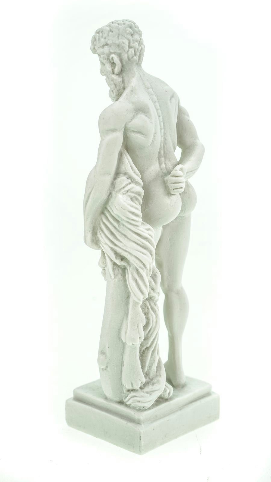 Hercules Figur Dekofigur des Kremers Zeus cm 22 Alabaster Schatzkiste Sohn Skulptur