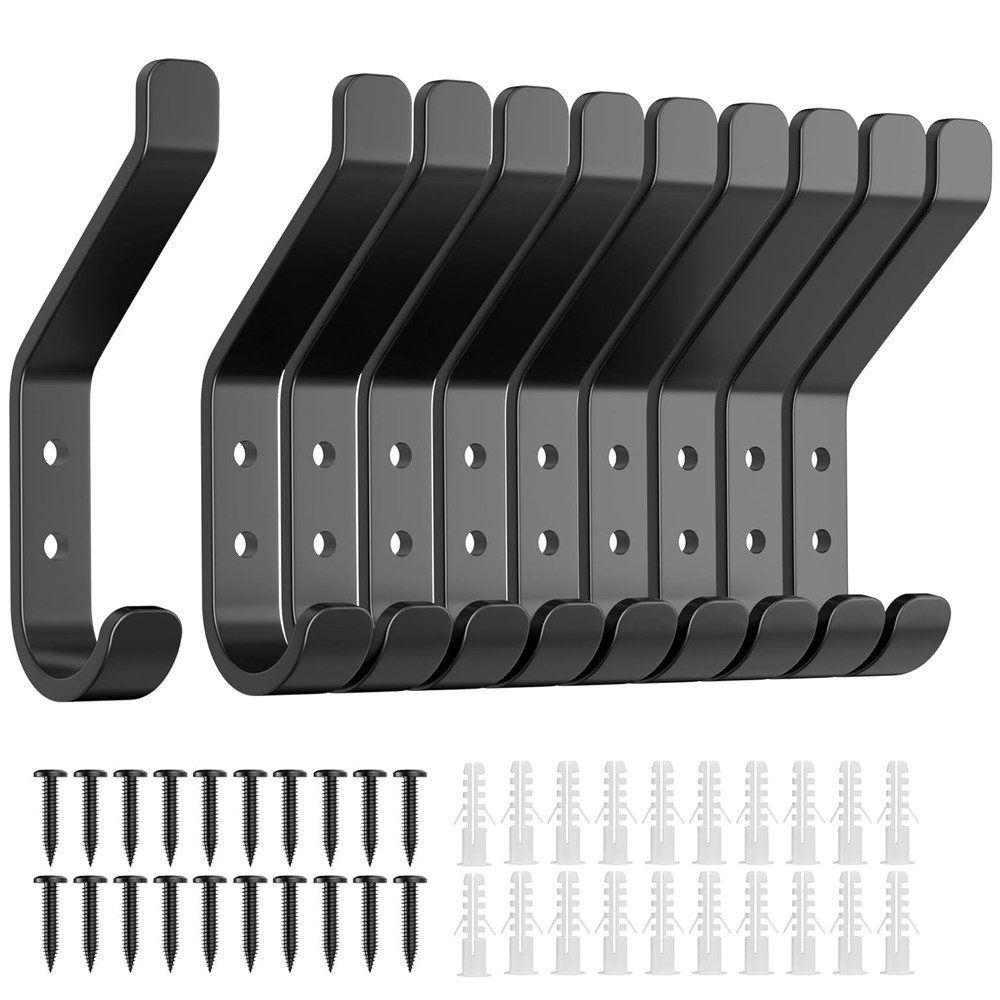 NUODWELL Garderobenhaken 10-Stück Garderobenhaken, Flurgarderobe, Wandhaken günstig online kaufen