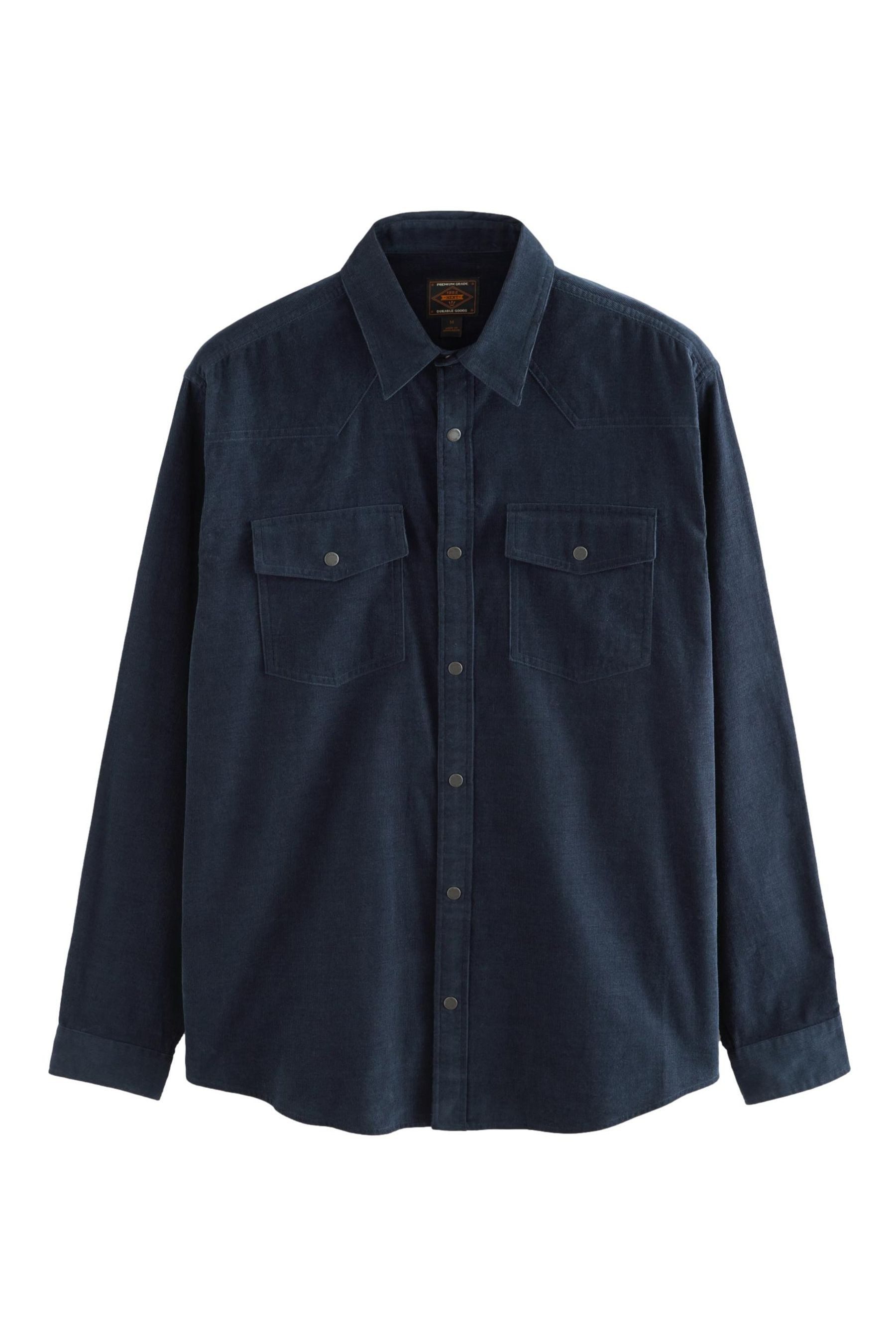 Next Langarmhemd Langärmeliges Cordhemd im Western-Stil (1-tlg) günstig online kaufen