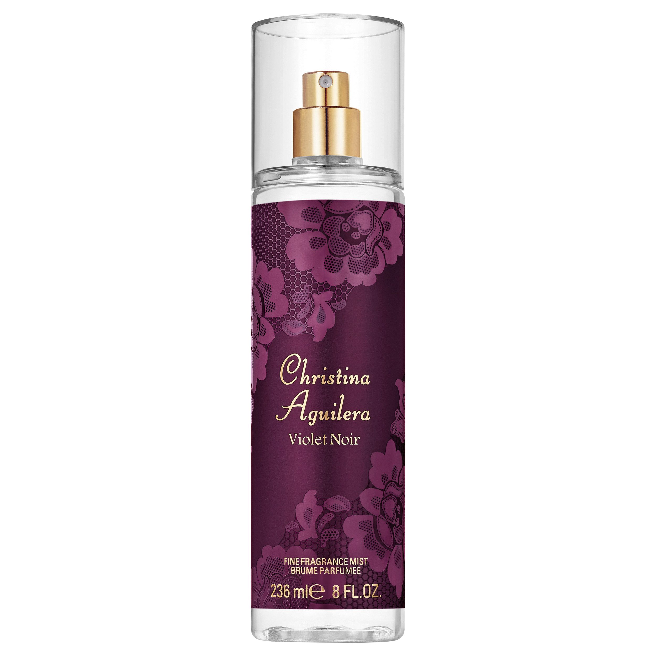 Christina Aguilera Körperspray VIOLET NOIR FINE FRAGRANCE MIST, 1-tlg., blumig-fruchtige Duftnote, Fine Fragrance Mist