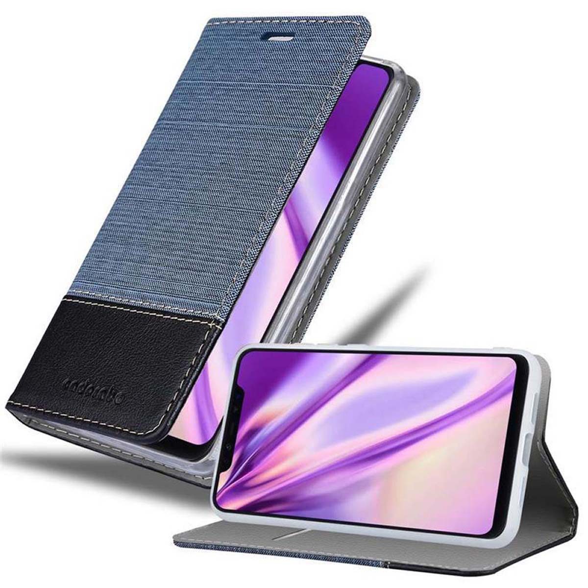 Cadorabo Handyhülle für Xiaomi Mi 8 PRO Hülle Xiaomi Mi 8 PRO, Klappbare Handy Schutzhülle - Hülle - mit Standfunktion und Kartenfach
