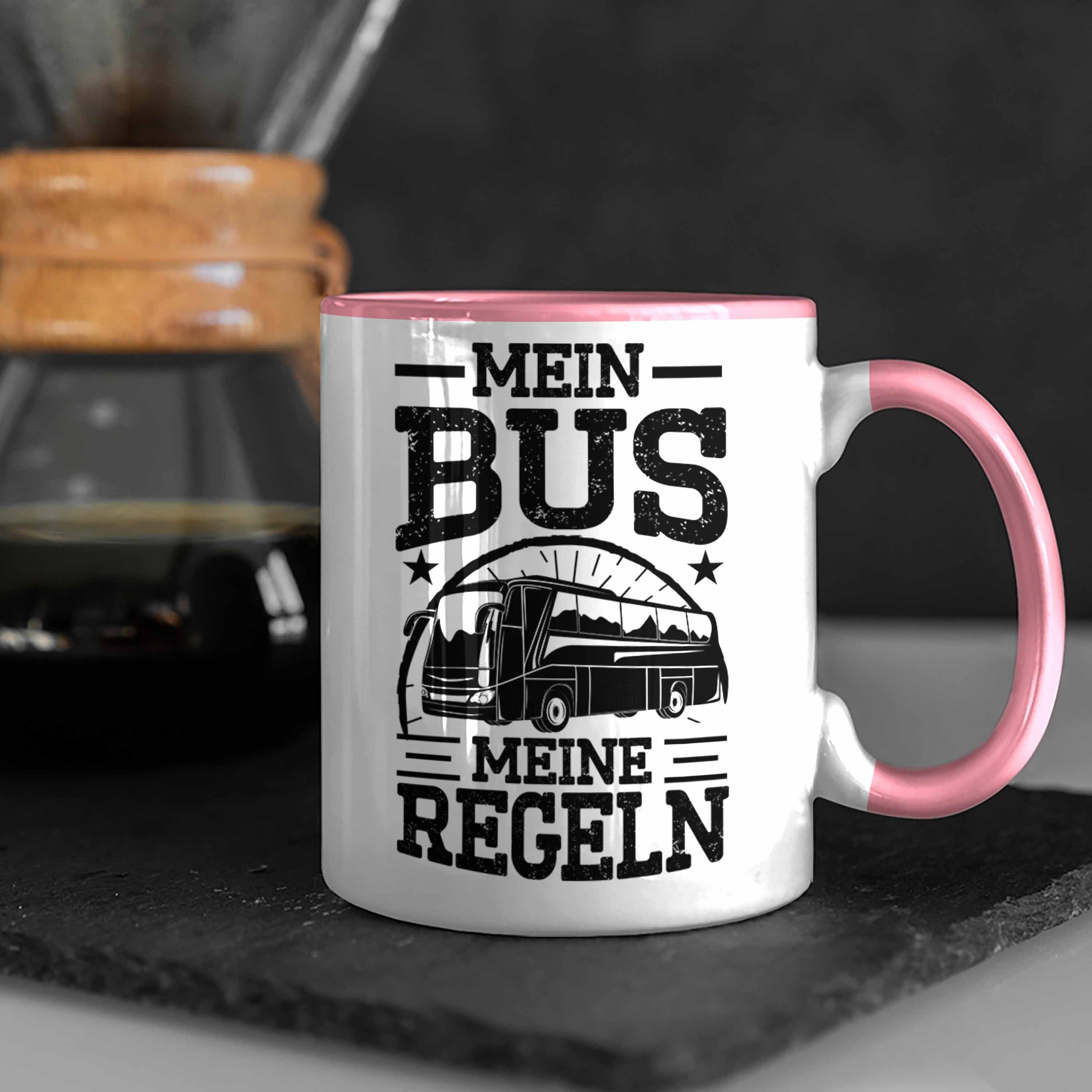Meine Busfahrerin Bus Tasse - Mein Tasse Busfahrer Lustiger Trendation Trendation Rosa Regeln Spruch Geschenk