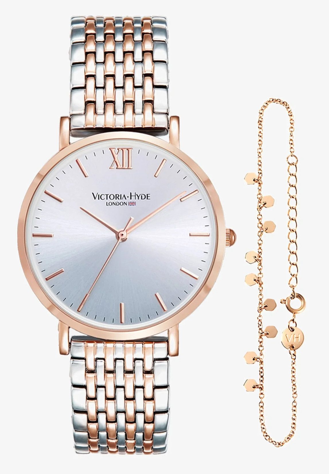 Victoria Hyde Quarzuhr Victoria Hyde Primrose Classic Bicolor Set Damen B, günstig online kaufen