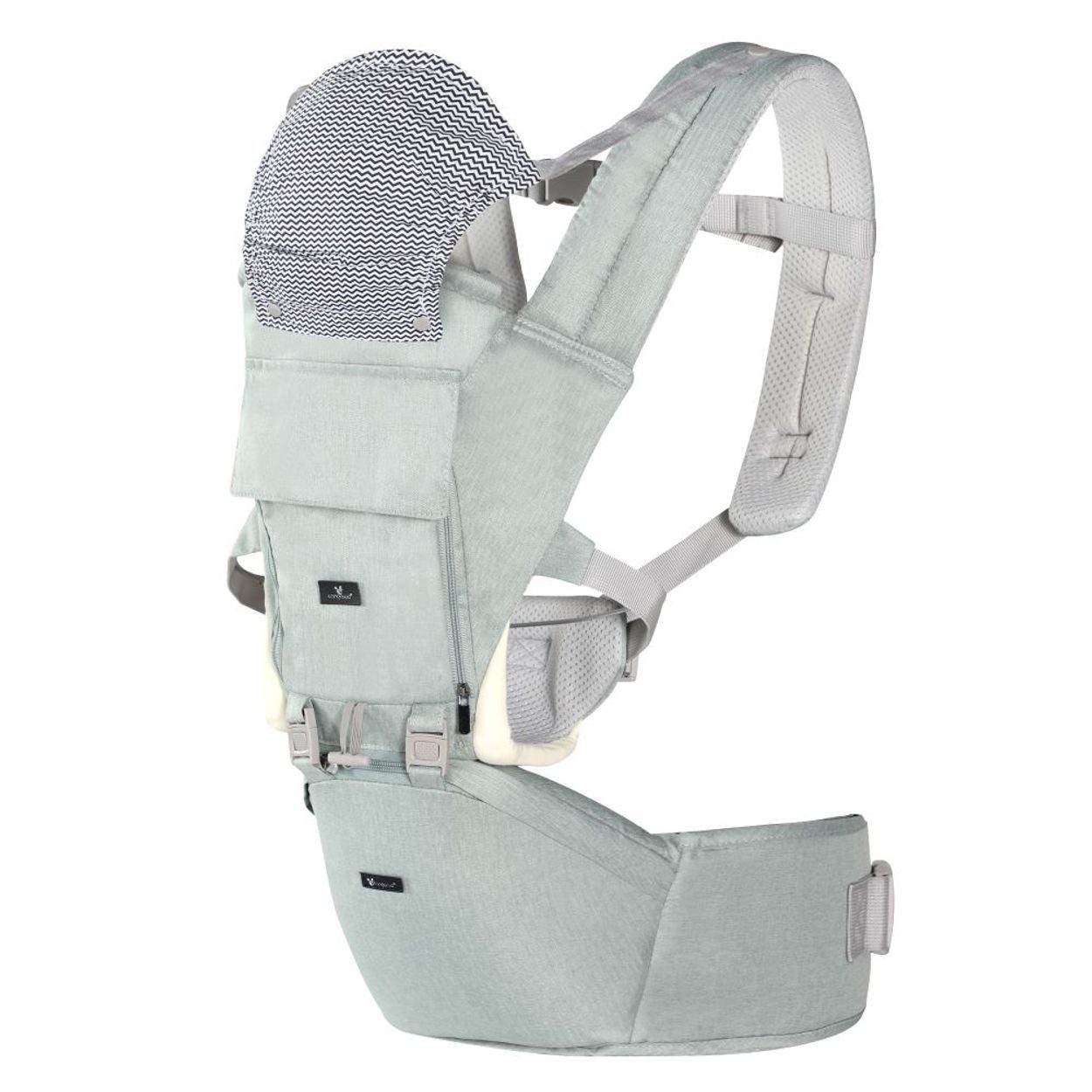 Cangaroo Babytrage Ivy, Bauchtrage, Rückentrage, Hüftgurt, Mesh-Innenseite, Kopfstütze, 15 kg