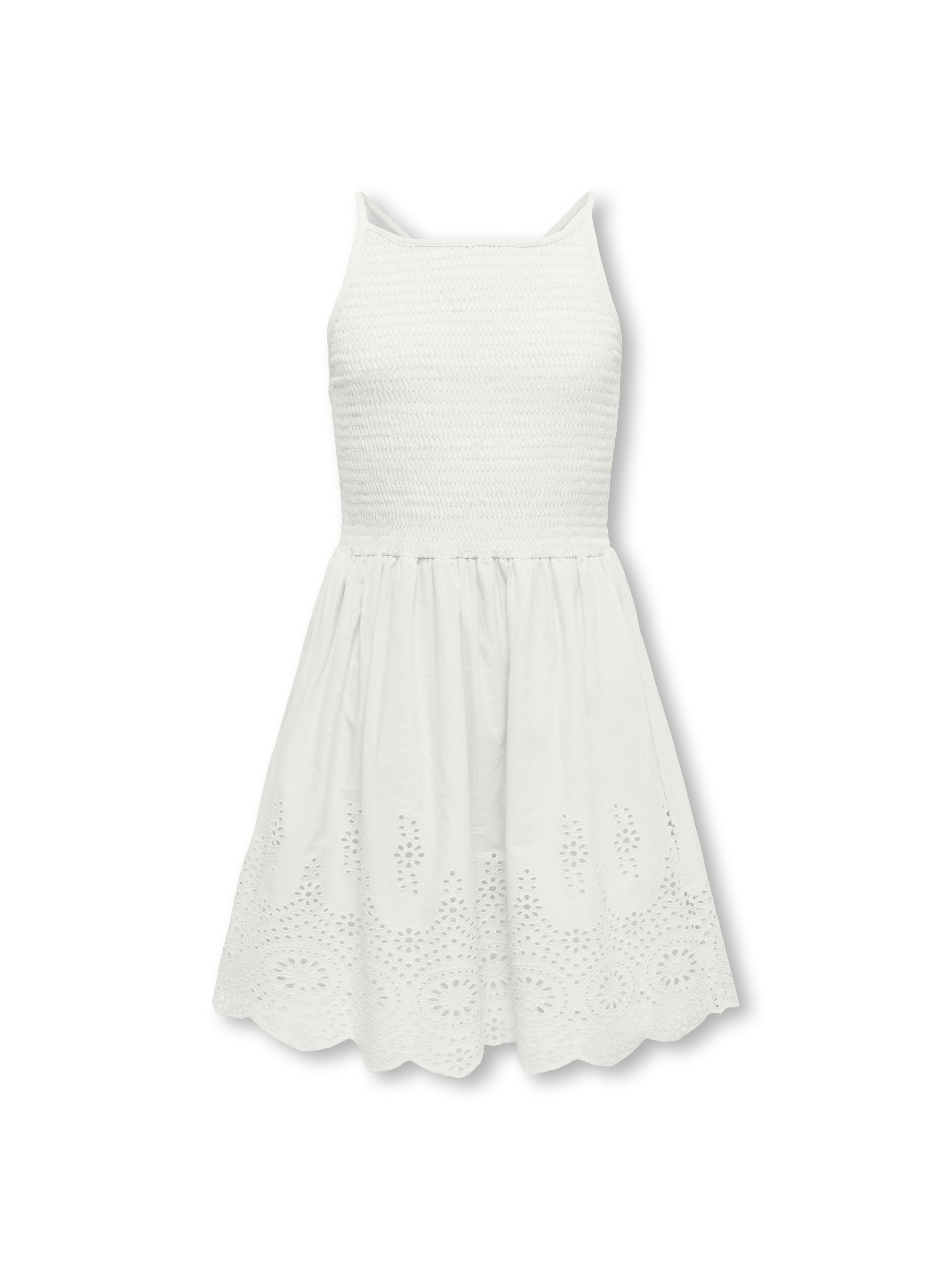 KIDS ONLY Sommerkleid KOGBONDI LIFE STRAP EMB DRESS WVN (1-tlg) mit tollem Spitzenrock