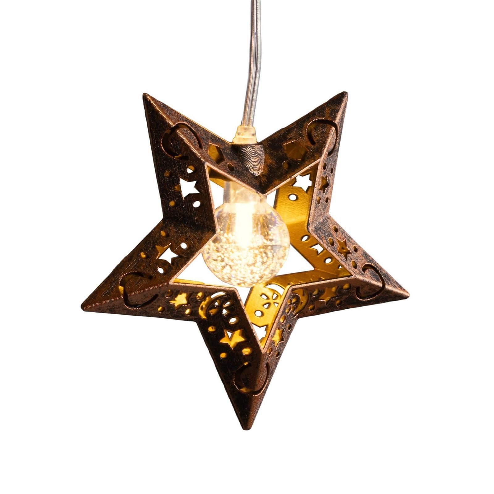 Gravidus LED Solarleuchte LED Solar Hänge-Windspiel Sternenstaub mit 6 Meta günstig online kaufen