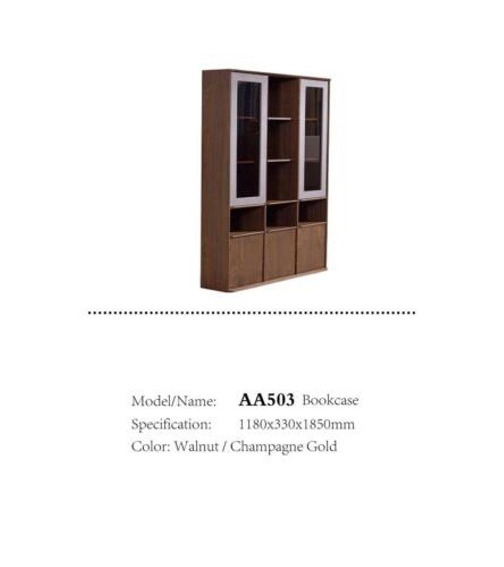 JVmoebel (Büroschrank) Glasvitrine Klassischer Europe Moderner Bücherschrank Neu in Design Luxus Echtholzmöbel Made