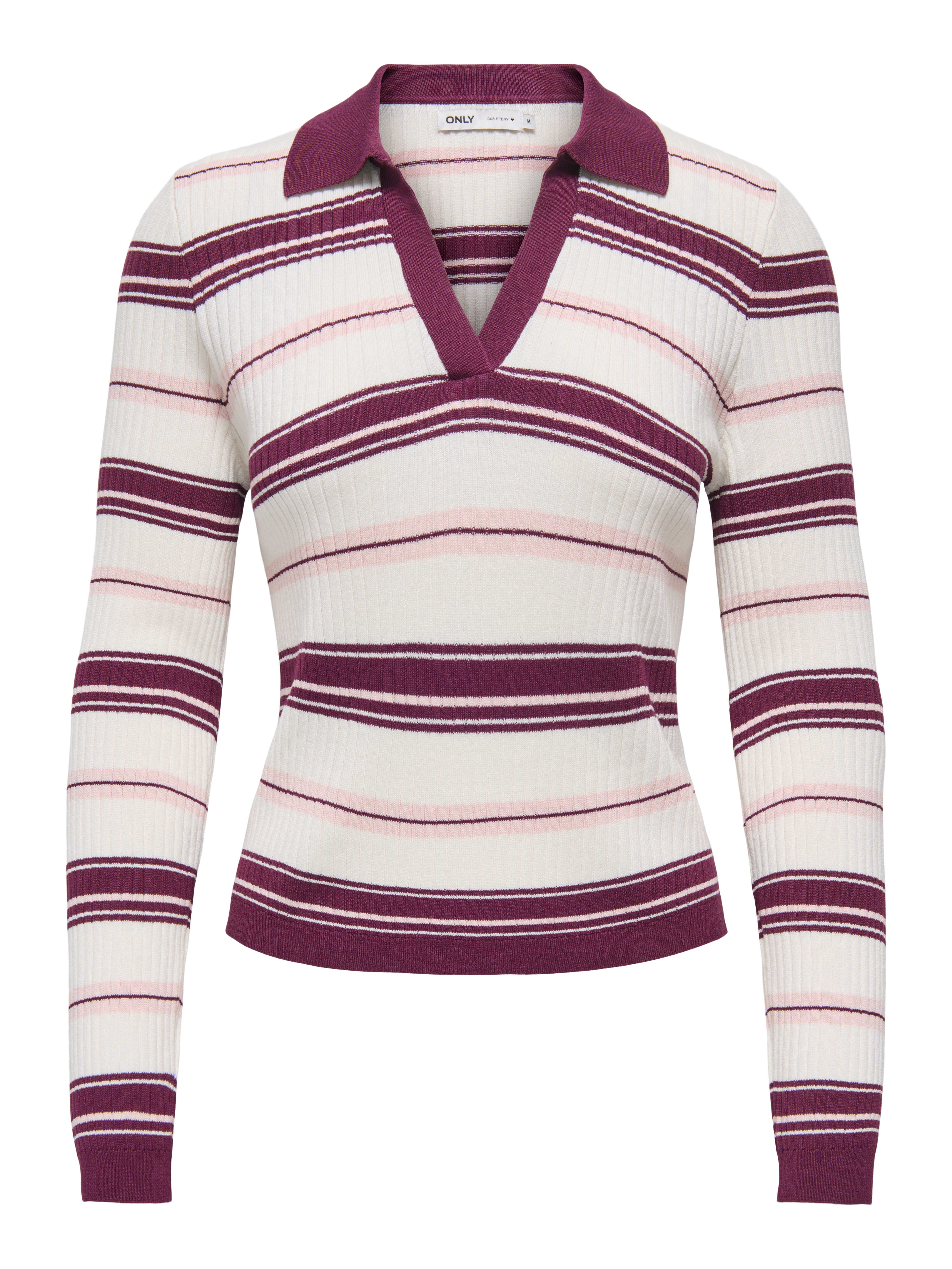 ONLY Polokragenpullover ONLKAYA LIFE LS STRIPE POLO NOOS KNT günstig online kaufen