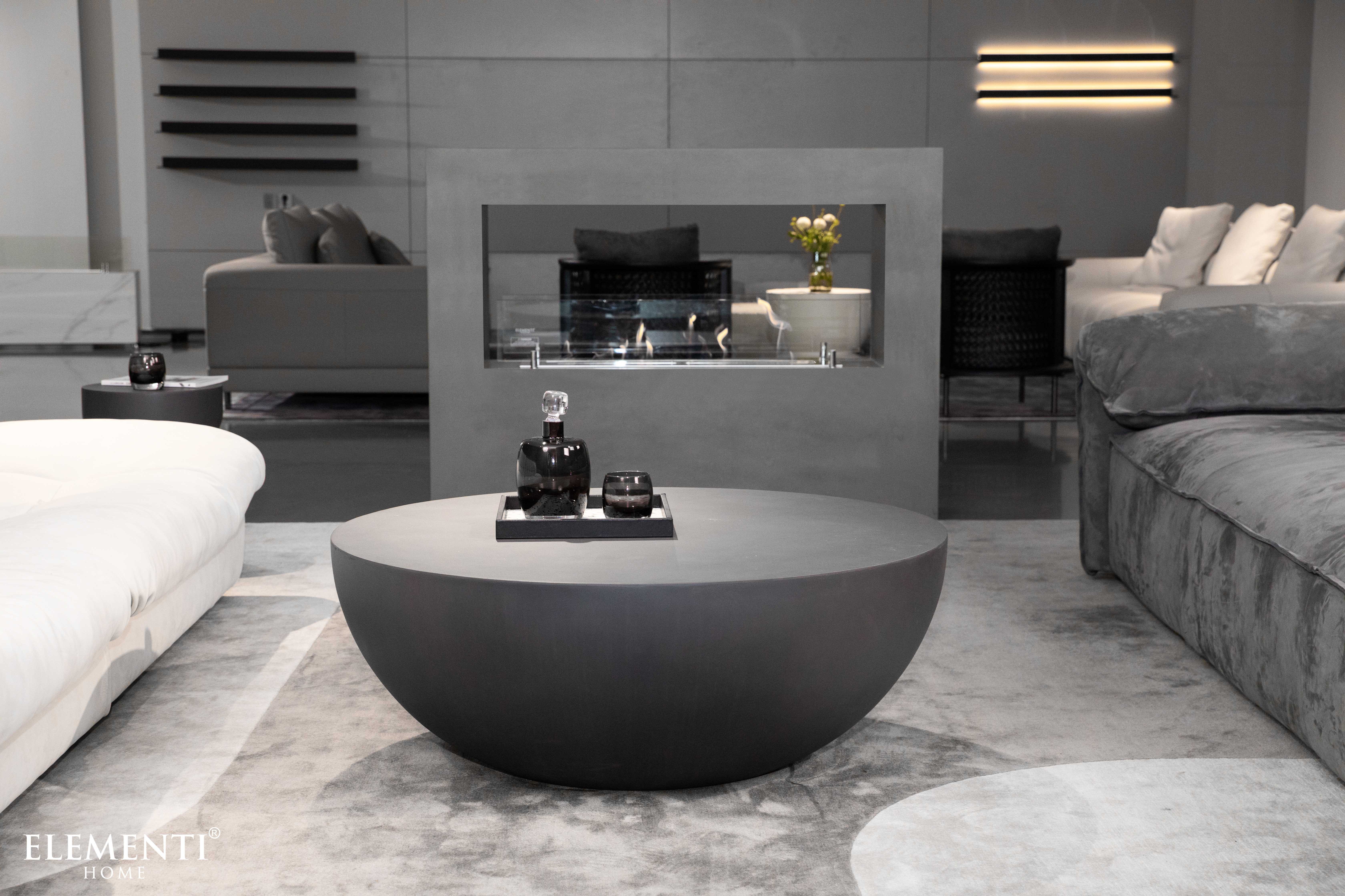 ELEMENTI Couchtisch CHRONOS aus Beton, modern, Wohnzimmer Tisch (1-St., 1 Tisch), wetterbeständig, pflegeleicht