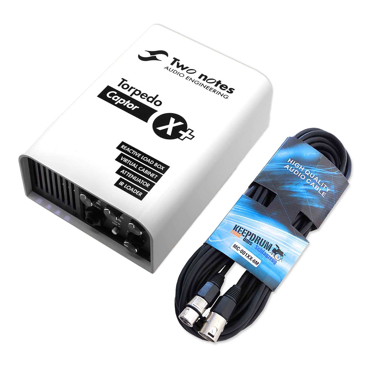 Two Notes Audio Engineering E-Gitarre Two Notes Torpedo Loadbox Captor X+ 8 Ohm mit XLR-Kabel, digital, 1-St., Vorteils-Set mit XLR-Kabel, Vorteils-Set mit XLR-Kabel