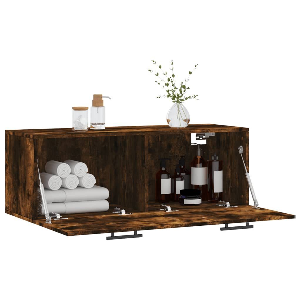 vidaXL Hängeschrank Wandschrank Räuchereiche 100x36,5x35 cm Holzwerkstoff (1-St) – Bild 4 von 5
