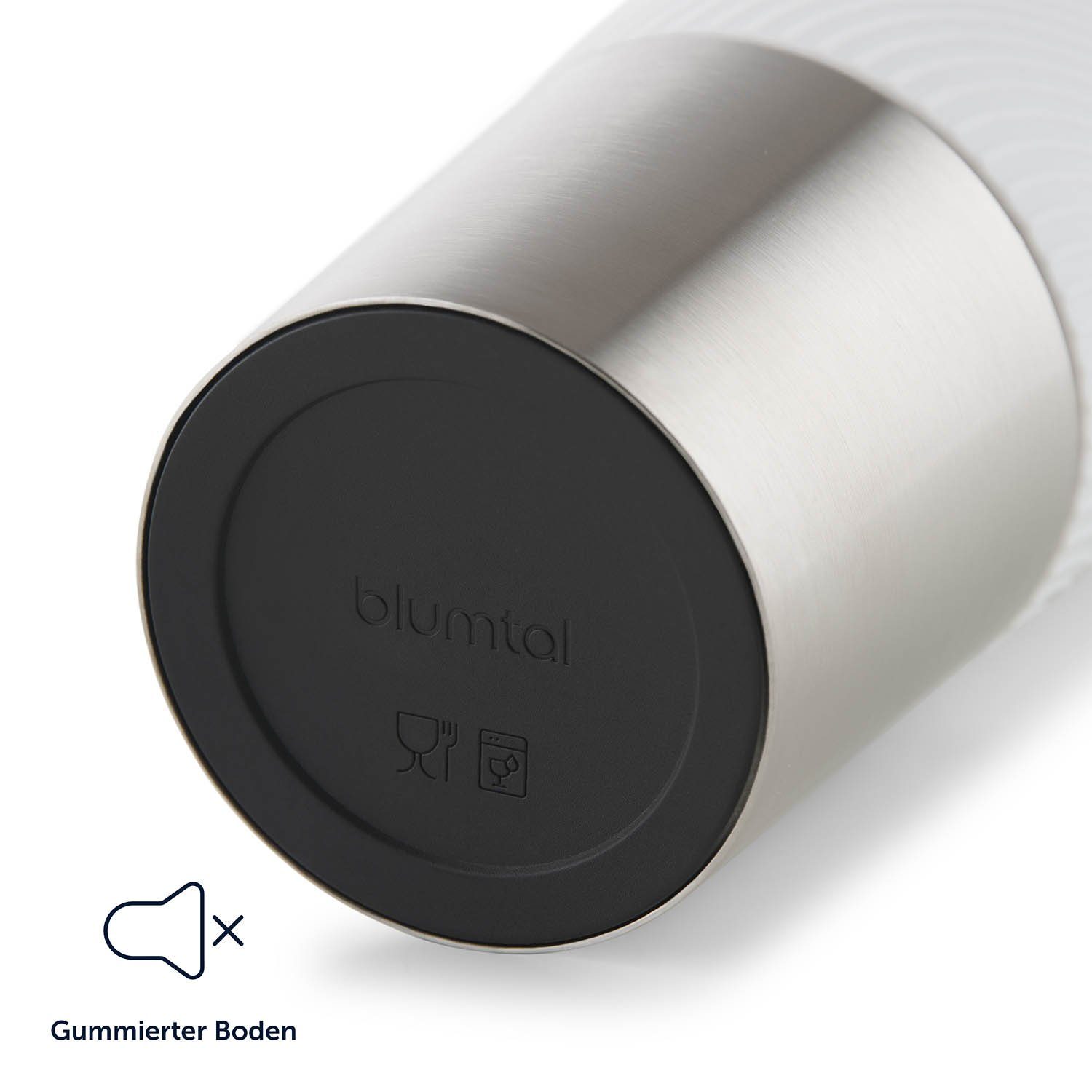 Blumtal Isolierflasche Thermobecher Classic aus Edelstahl - auslaufsicher Becher to go, hält 4h heiß/ 8h kalt, 360° Trinköffnung, Easy Quick-Press-Verschluss