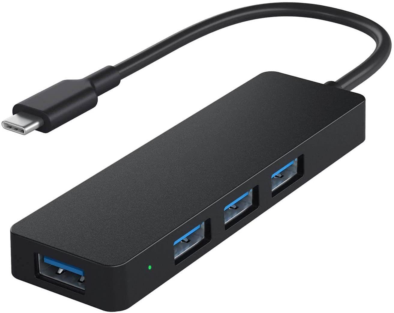NAIPO CB-C64 USB-Adapter, USB-C auf 4-Port 3.0 Hub für Laptops & Desktops