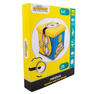 Fizz creations Minions 3in1 Sound Box Wireless Lautsprecher (Lautsprecher, Aufbewahrungsbox und Sitzmöglichkeit in einem)