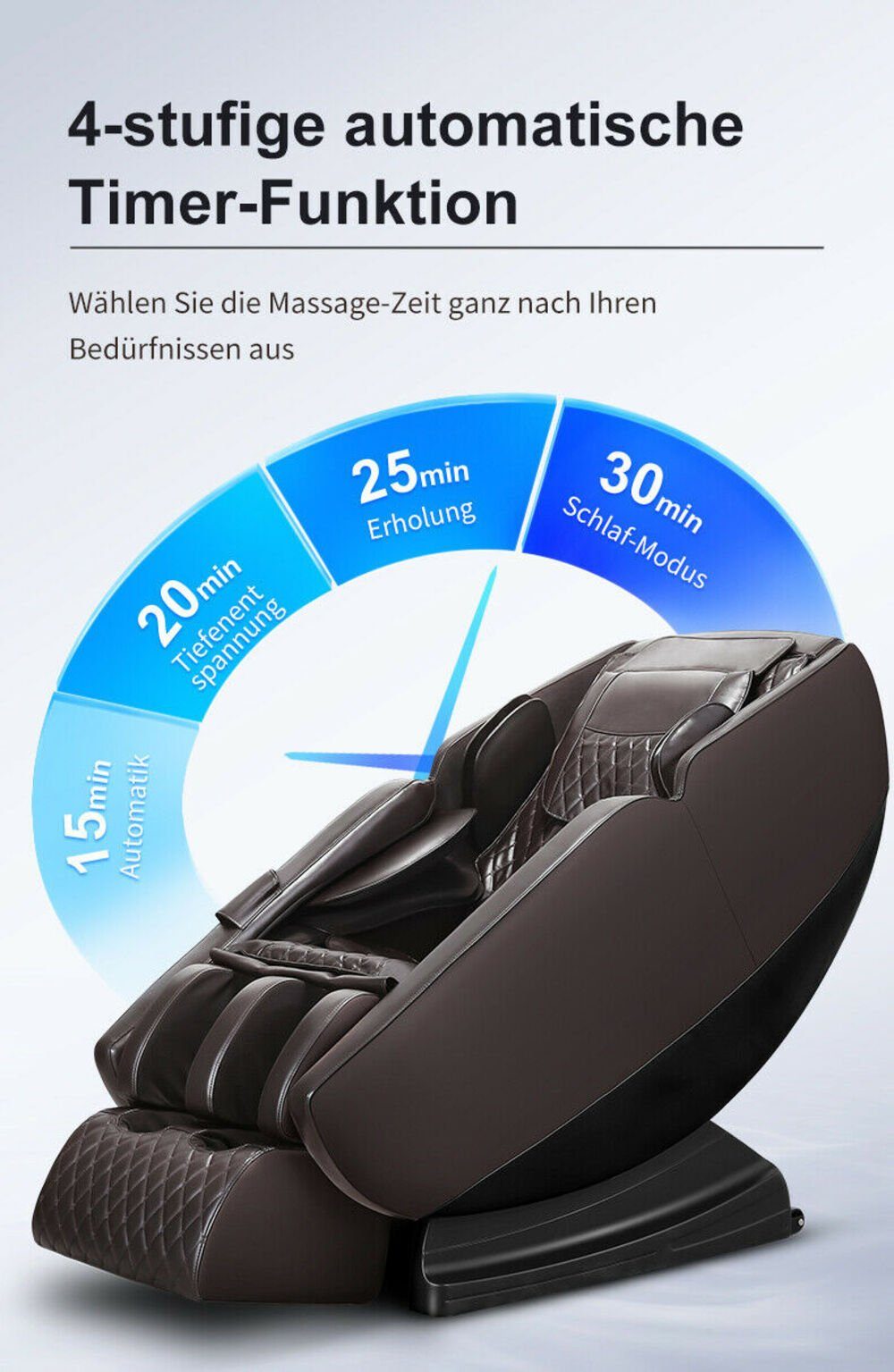 Bodyscan, "Raumkapsel" Gravity, Burgherr Zero Wärmefunktion schwarz-grau, Massagesessel Massagesessel Burgherr