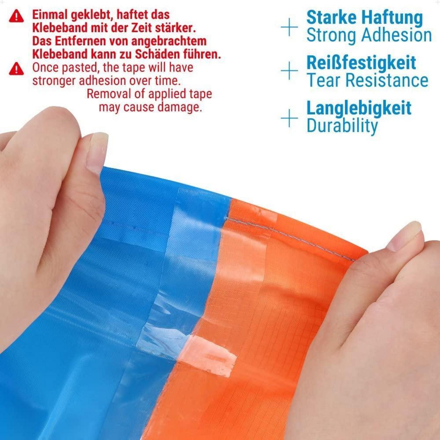 LuxusKollektion Klebeband Reparaturklebeband für Gewebeplanen Zelt 5CM X 5M Transparent PET